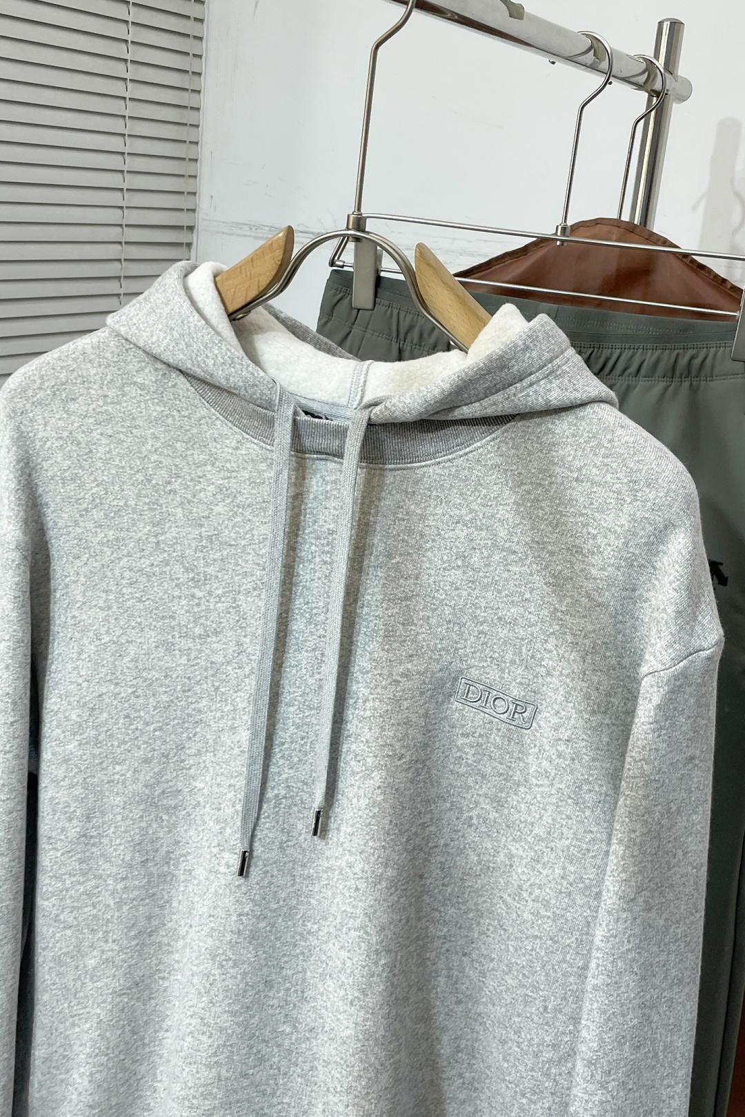 Dior Male Sports Pants Cashmere Gray Hooded S-m-l-xl