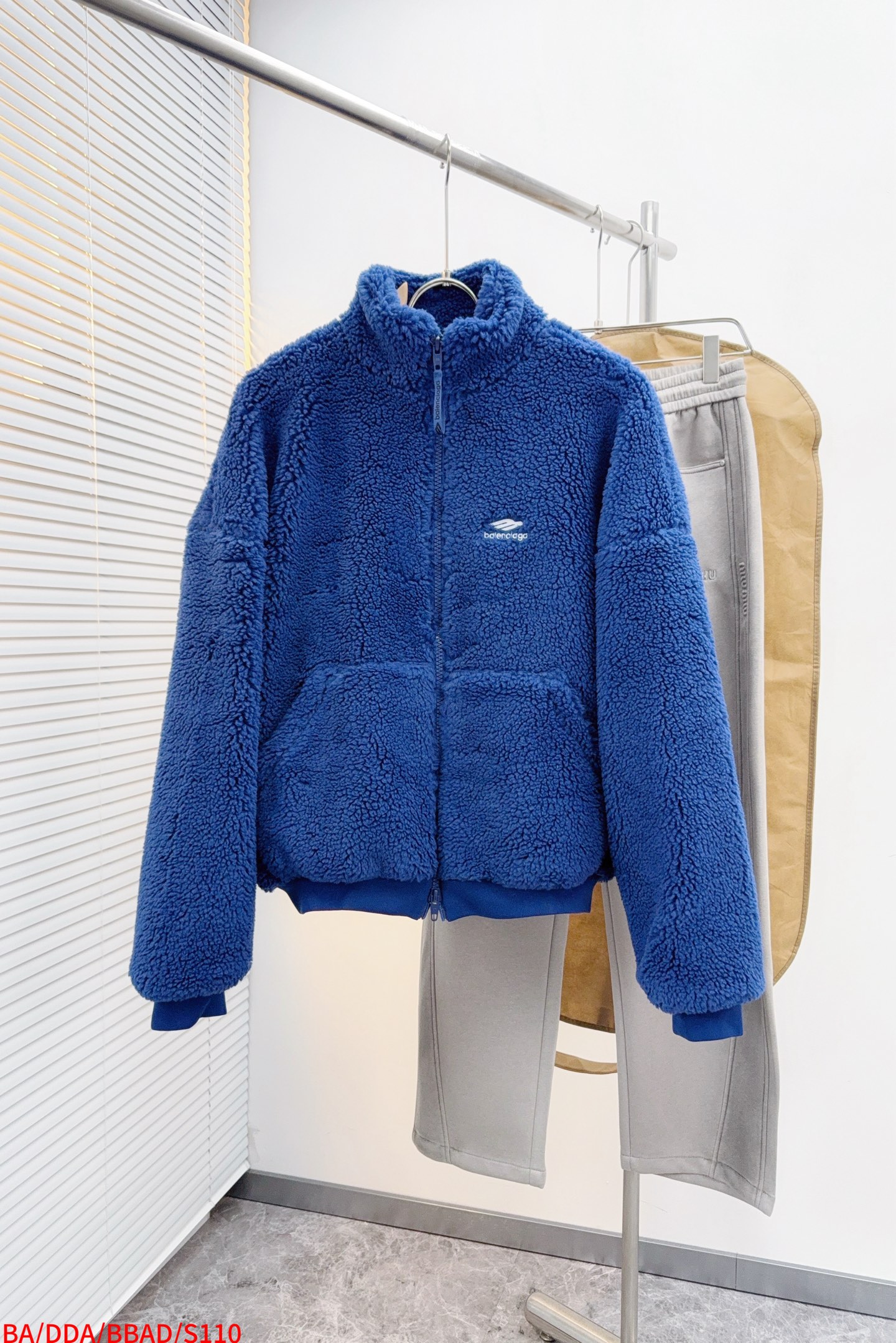 Balenciaga Jacket Blue Loose Fit S-l-xl