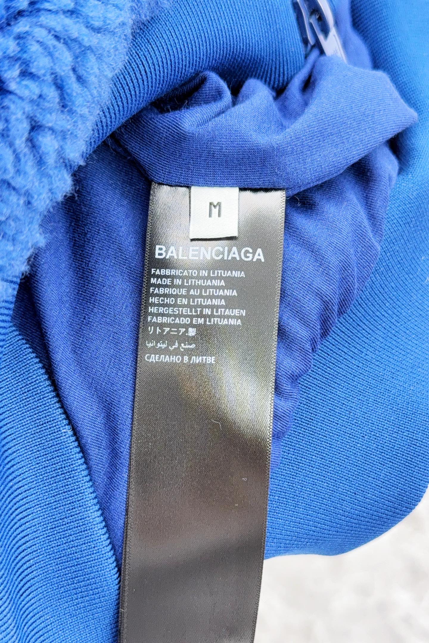 Balenciaga Jacket Blue Loose Fit S-l-xl