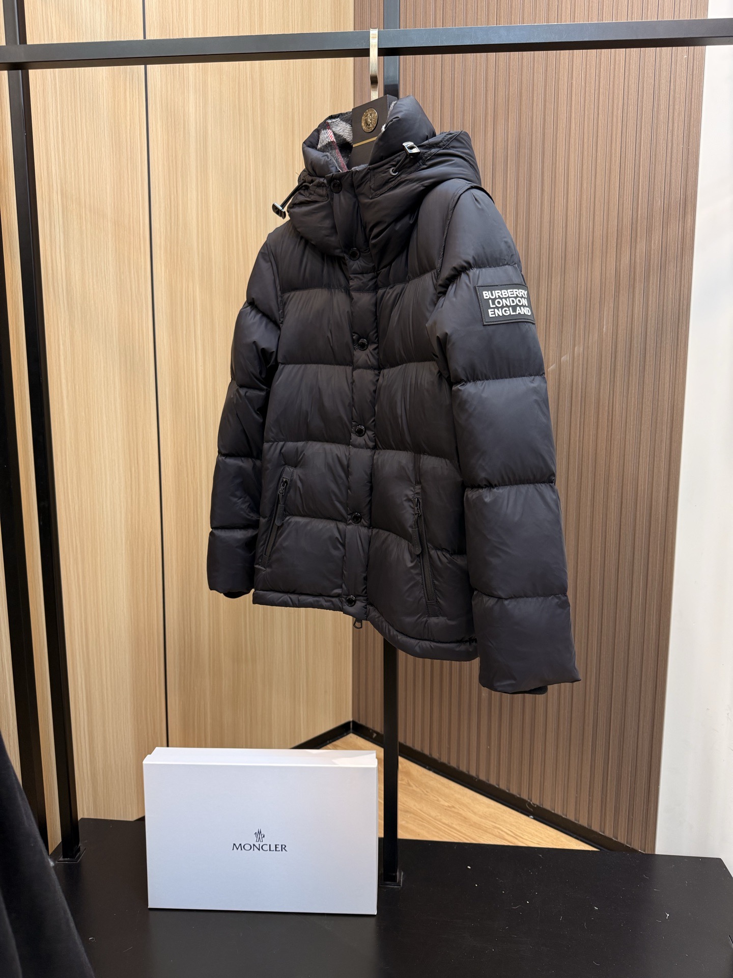 Burberry Couple Down Jacket Goose Down M-l-xl