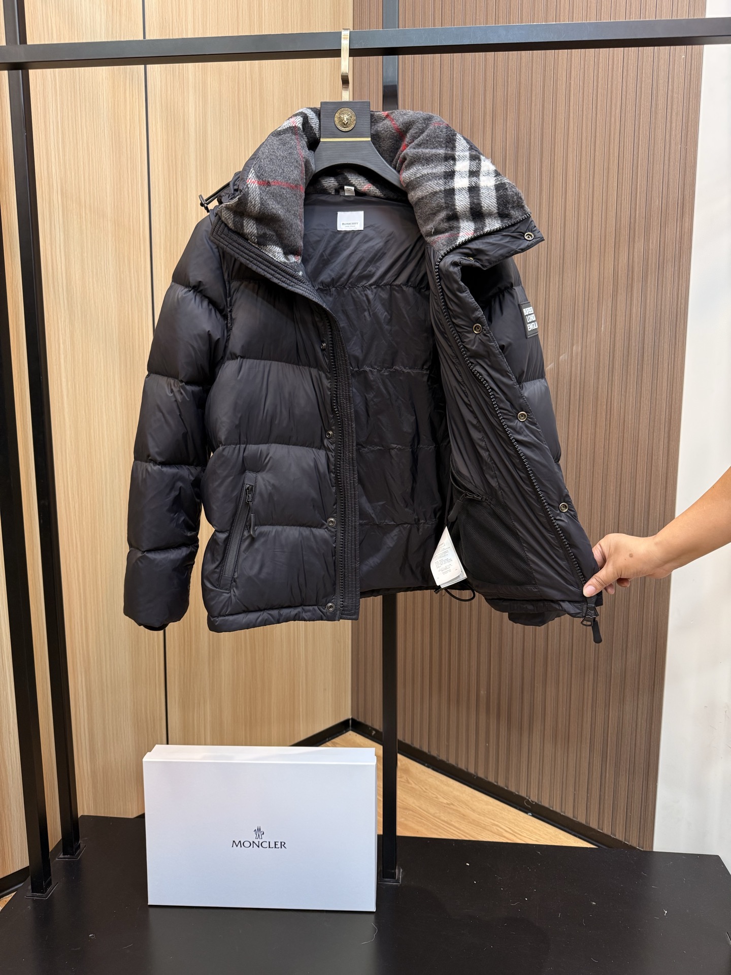 Burberry Couple Down Jacket Goose Down M-l-xl