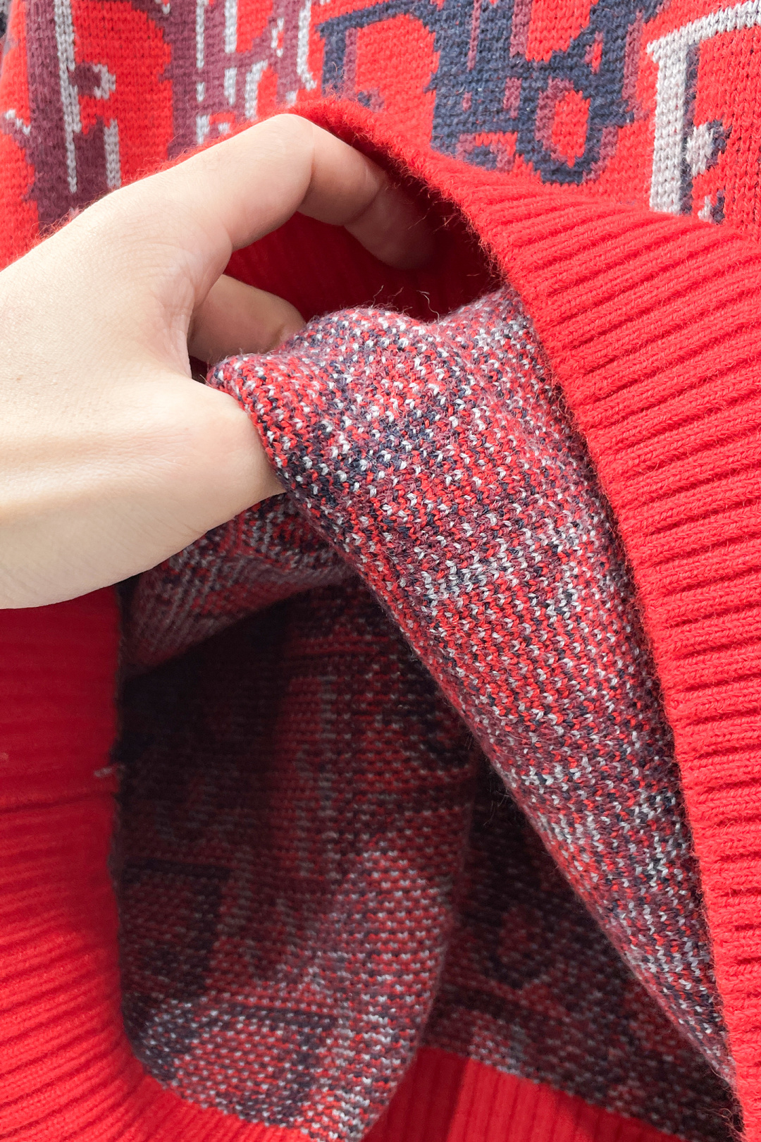 Dior Basic Clothing Wool Red Printed S-m-l-xl