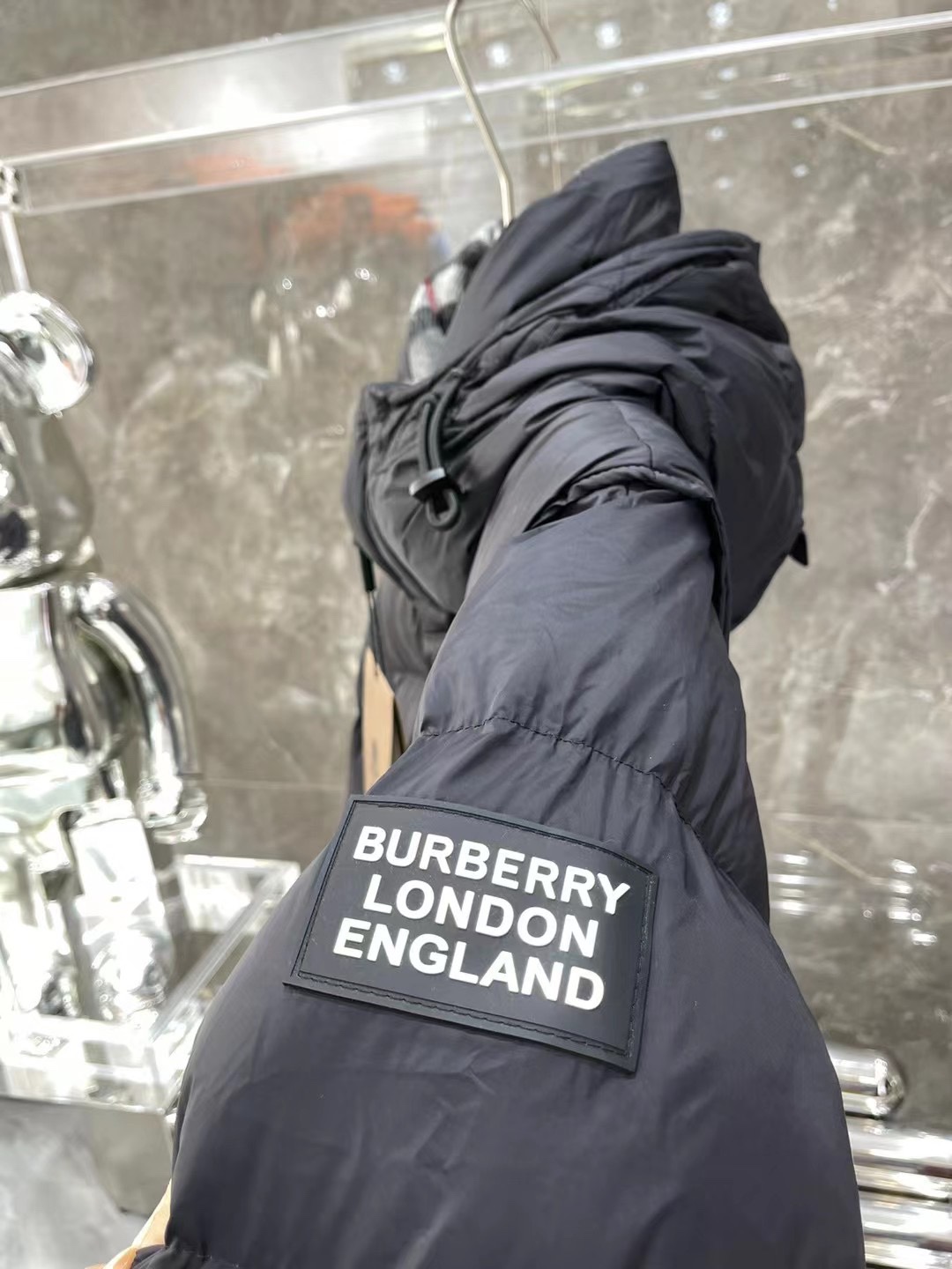 Burberry Couple Vest Cashmere Black Hooded S-m-l-xl