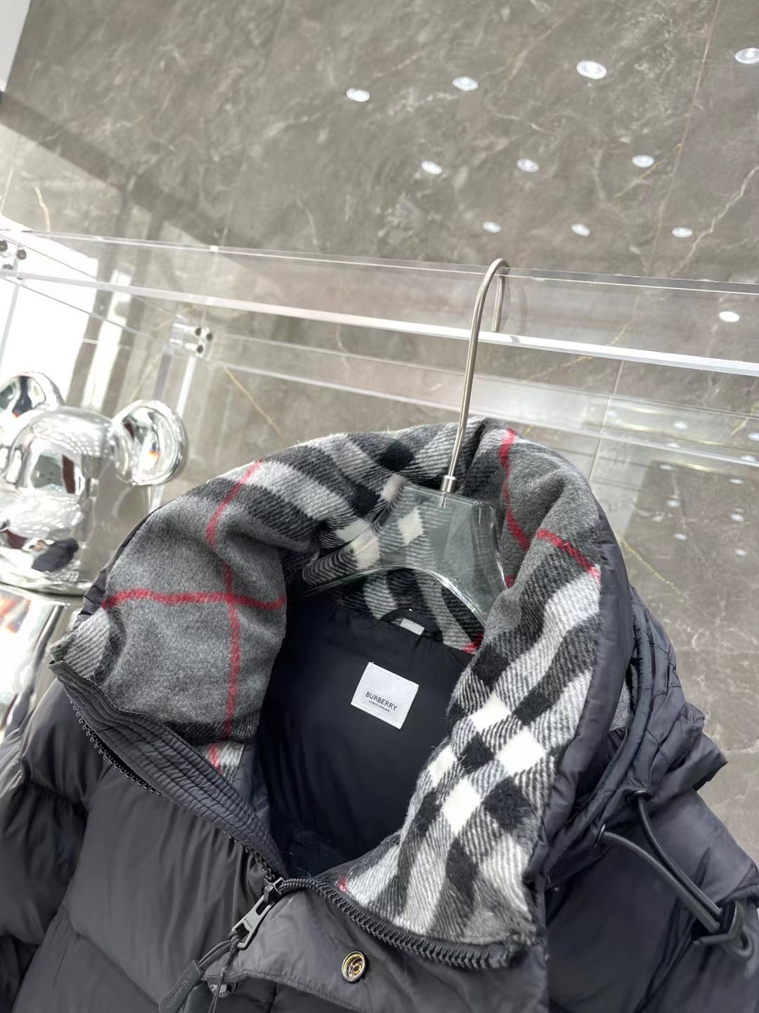 Burberry Couple Vest Cashmere Black Hooded S-m-l-xl