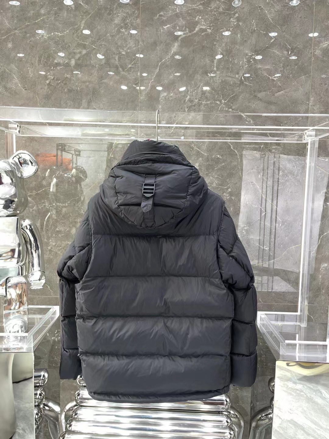 Burberry Couple Vest Cashmere Black Hooded S-m-l-xl