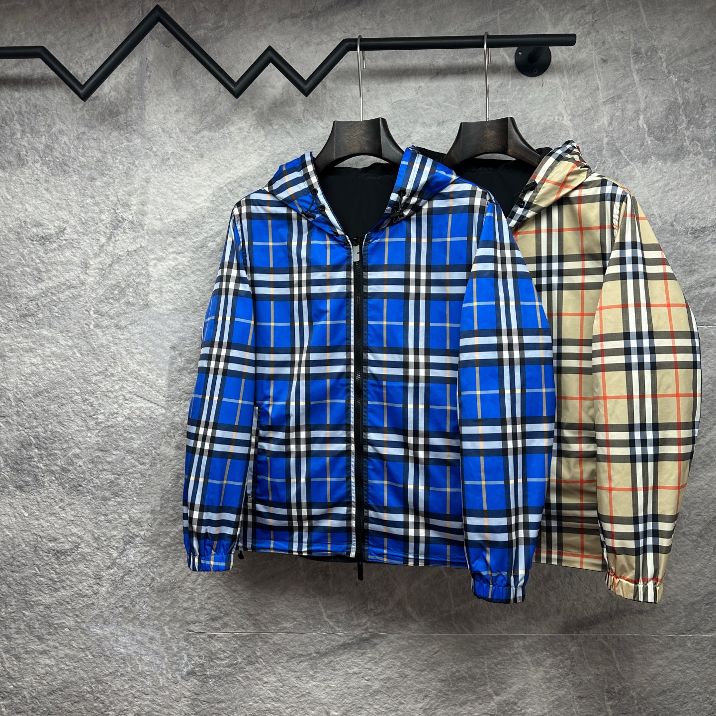 Burberry Couple Basic Clothing Polyester Blue Couple Style M-xl