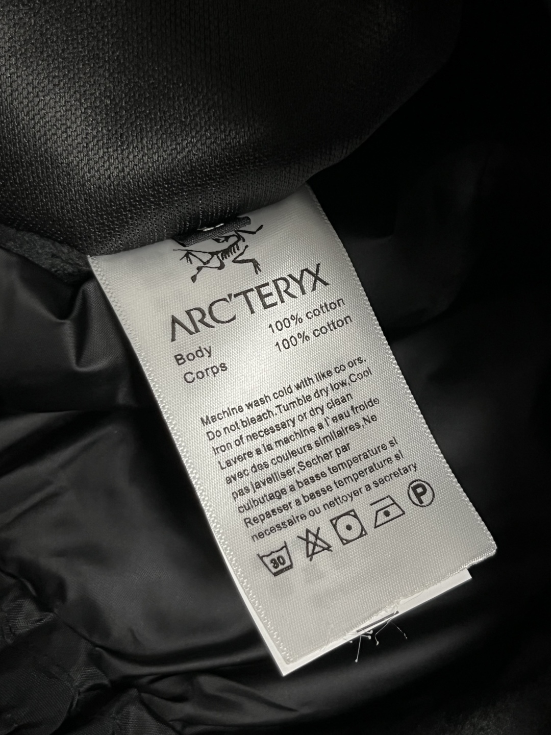 Arcteryx Male Basic Clothing White Duck Down