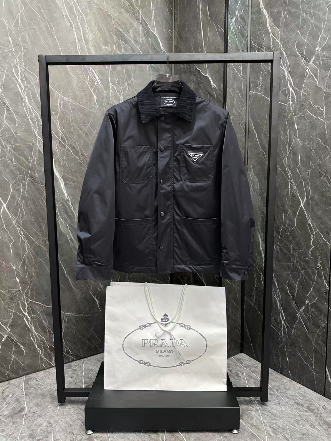 Prada Couple Down Jacket Cotton M-l-xl