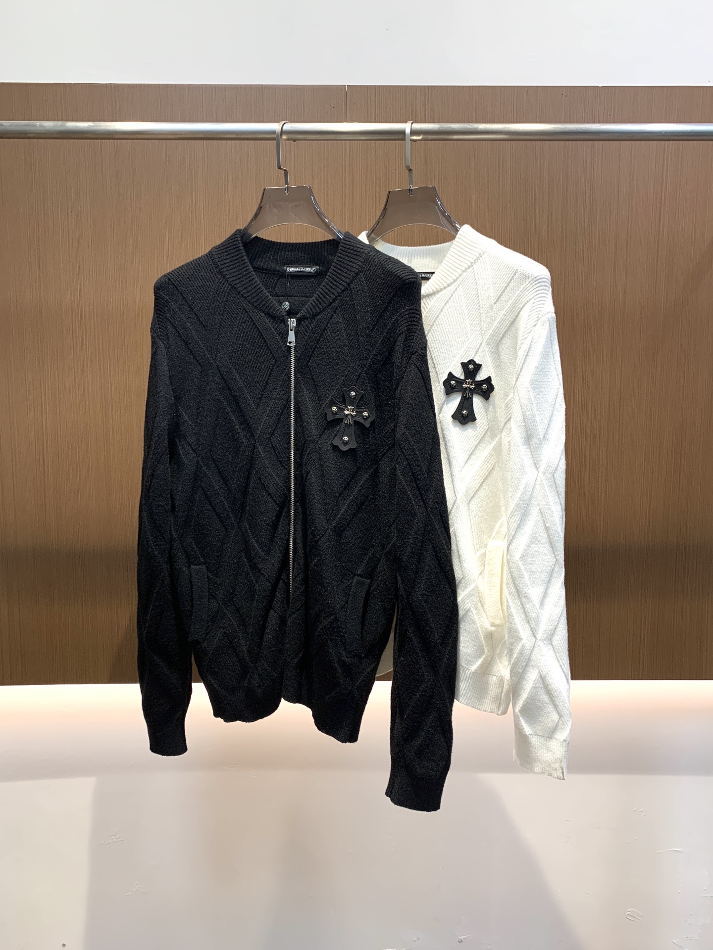 Chrome Hearts Jeans Wool Black Loose Fit S-m-l-xl-175140
