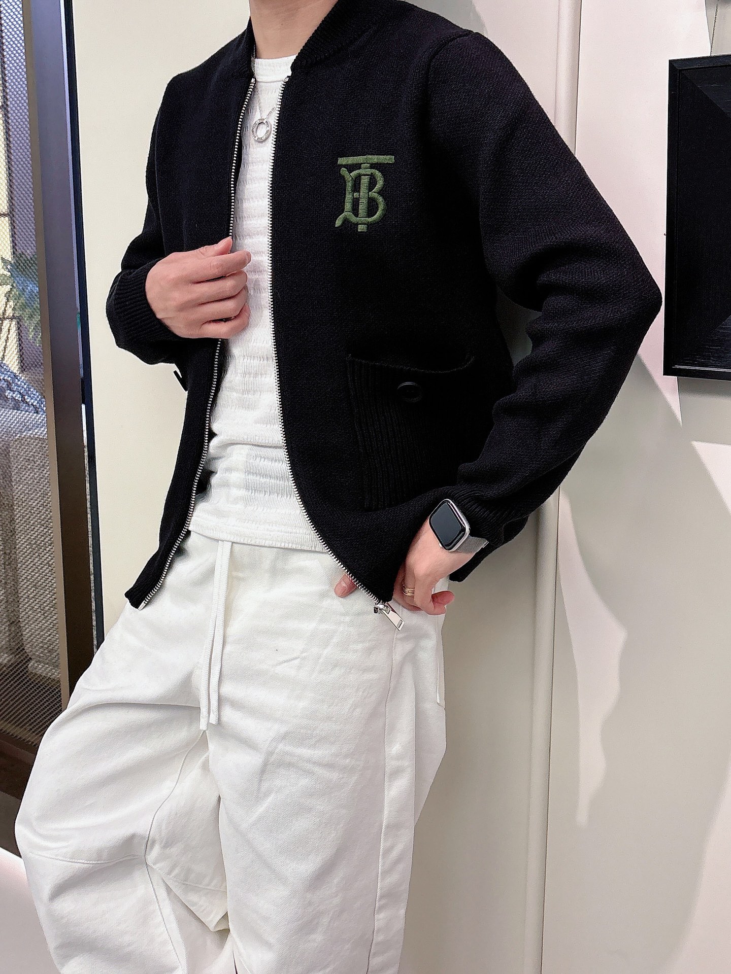 Burberry Jacket Wool Black M-l-xl-175140