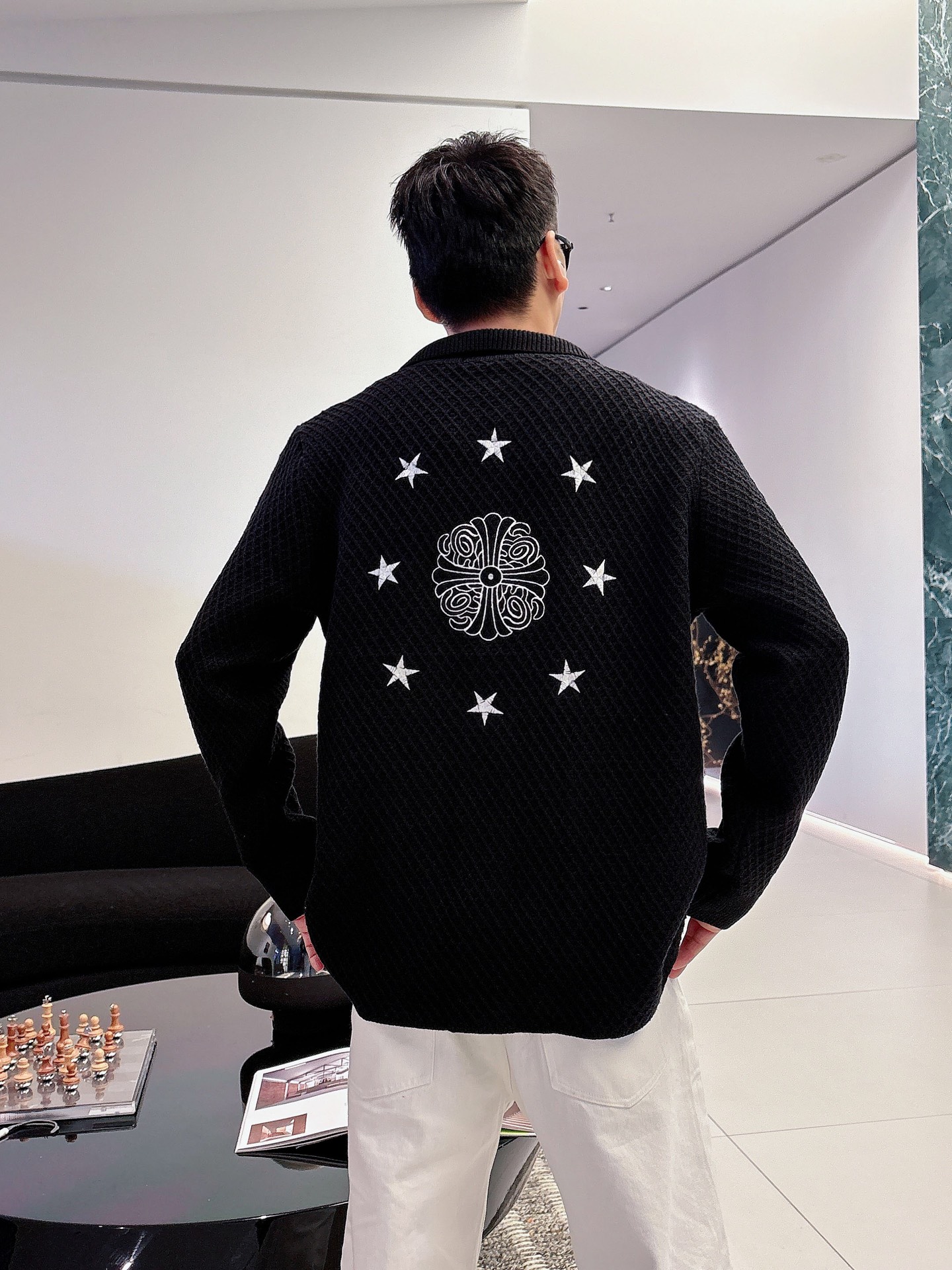 Chrome Hearts Basic Clothing Wool Black Loose Fit S-m-l-xl-175140