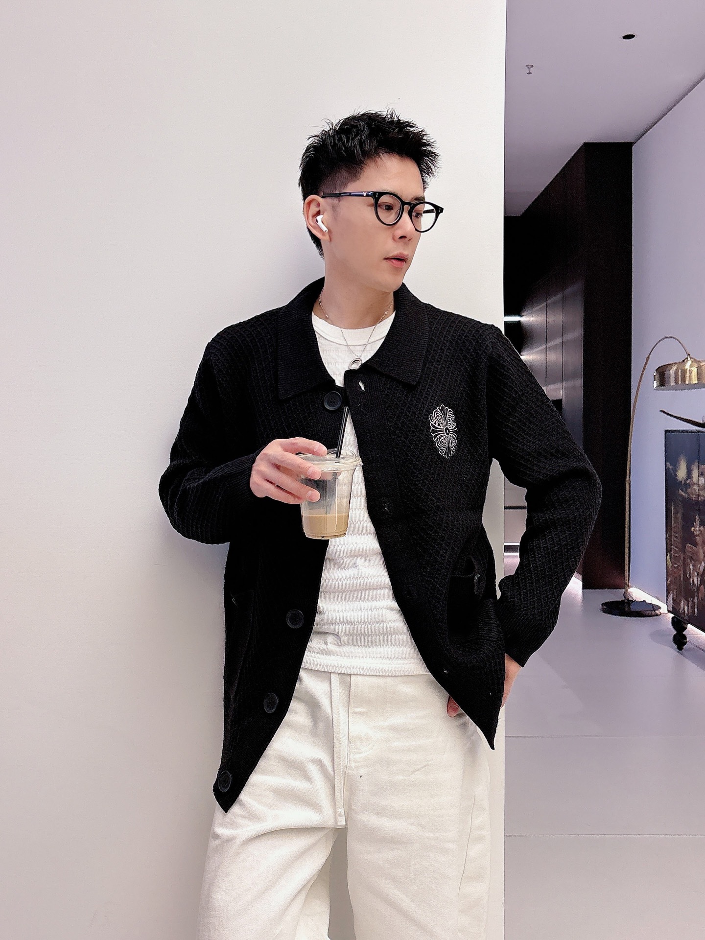 Chrome Hearts Basic Clothing Wool Black Loose Fit S-m-l-xl-175140