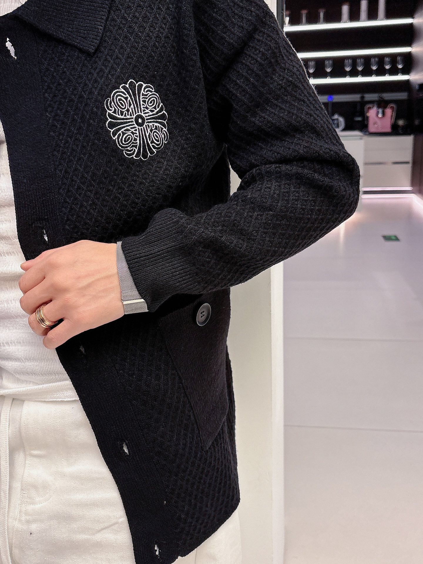Chrome Hearts Basic Clothing Wool Black Loose Fit S-m-l-xl-175140