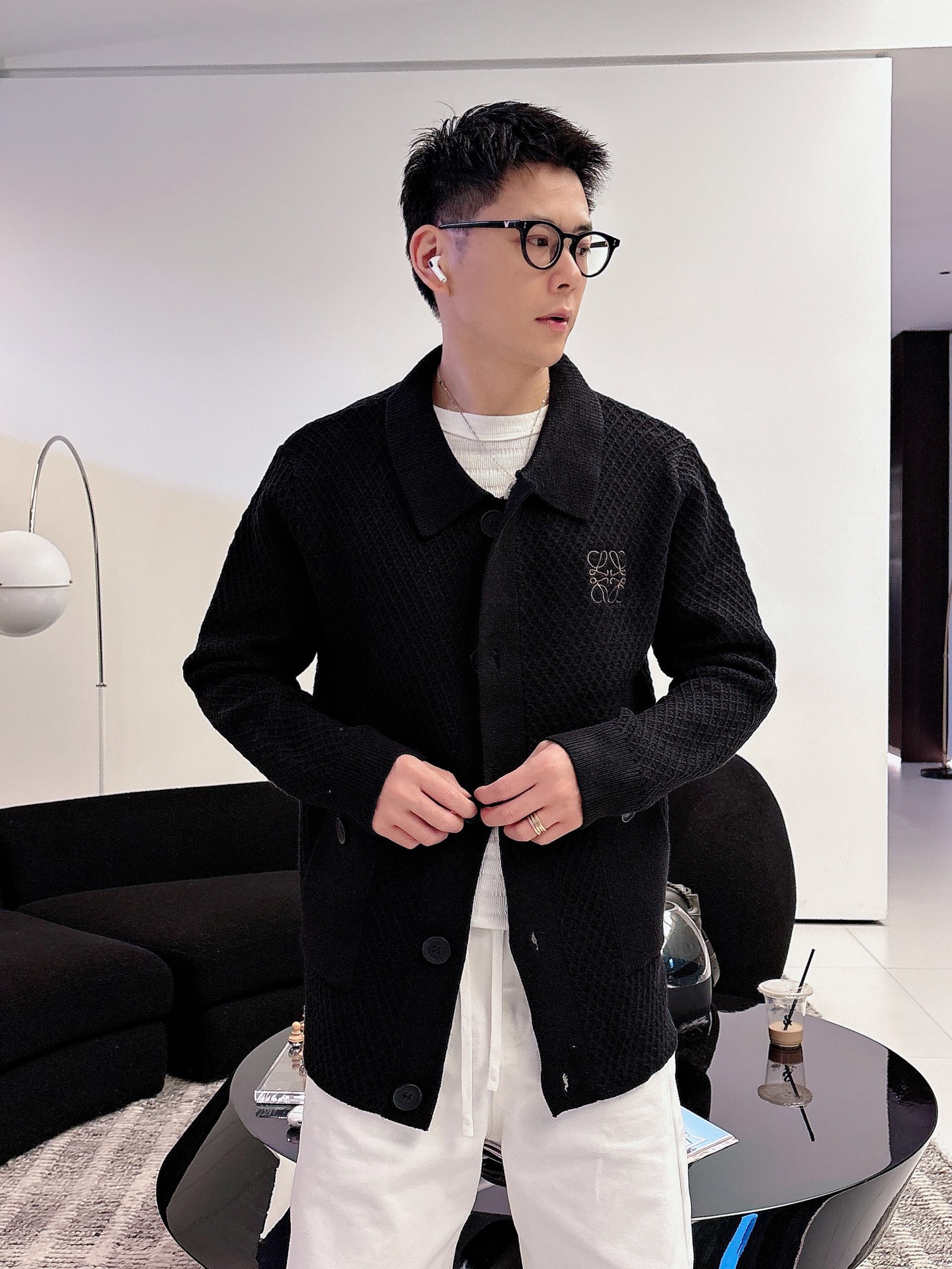 Loewe Jeans Wool Black Loose Fit M-l-xl-175140
