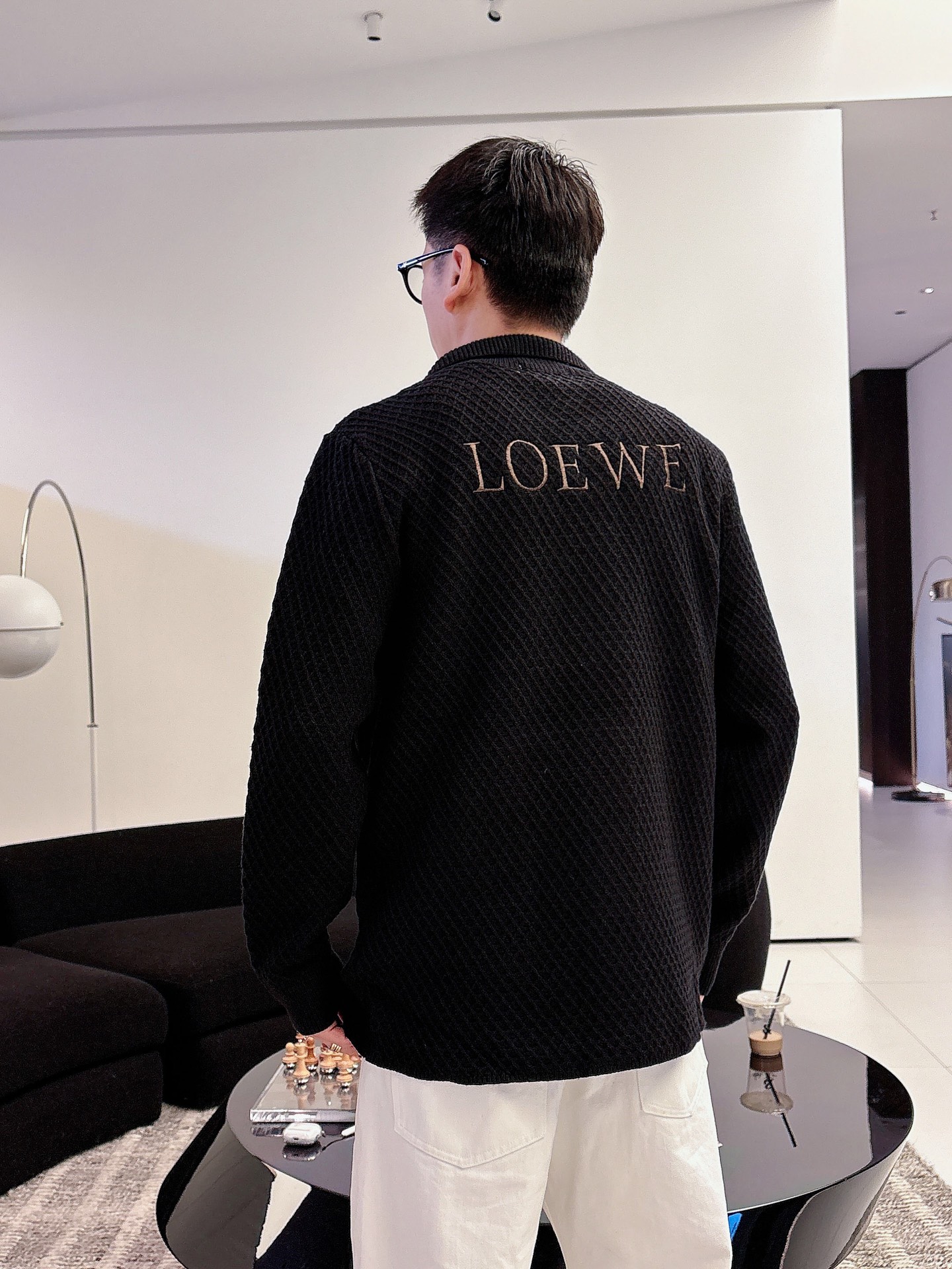 Loewe Jeans Wool Black Loose Fit M-l-xl-175140