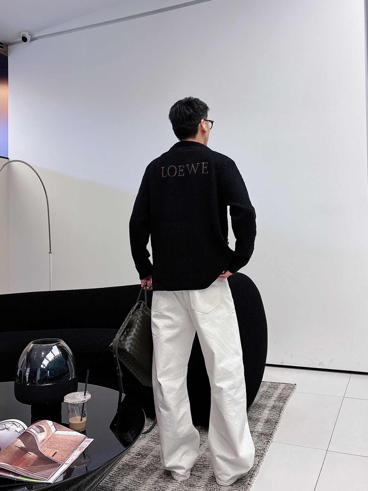 Loewe Jeans Wool Black Loose Fit M-l-xl-175140