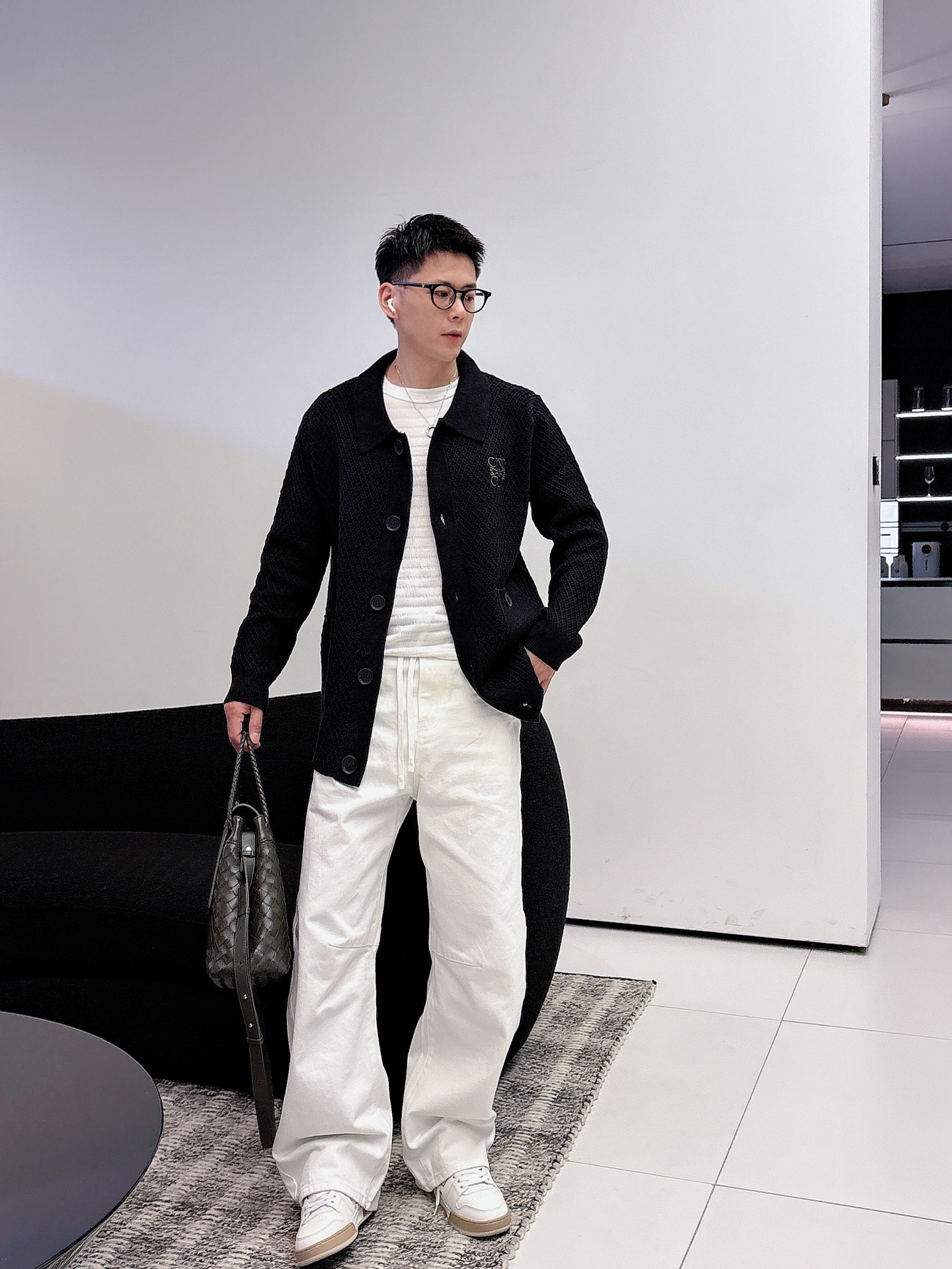 Loewe Jeans Wool Black Loose Fit M-l-xl-175140