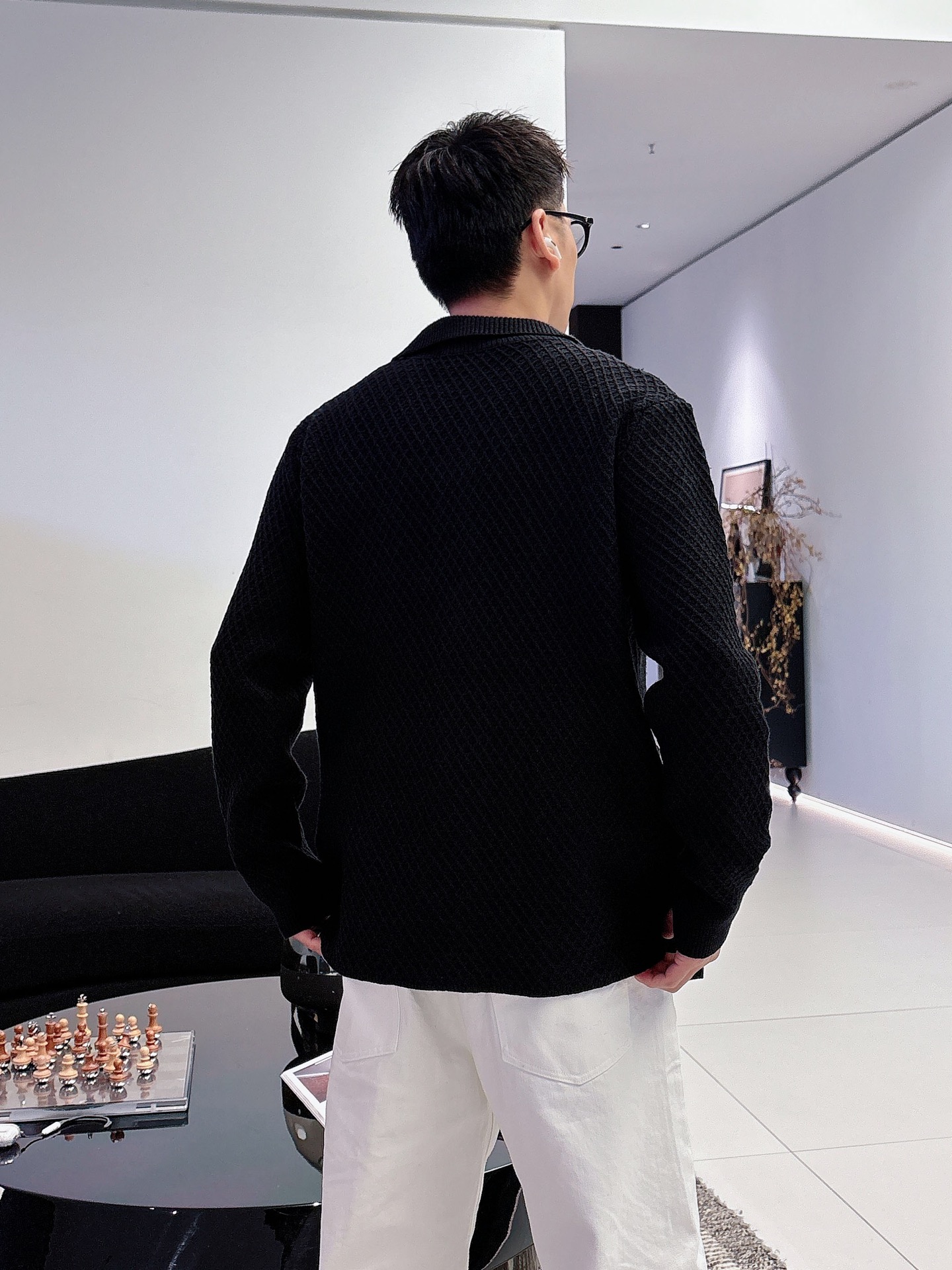 Louis Vuitton Shirt Wool Black M-l-xl-175140