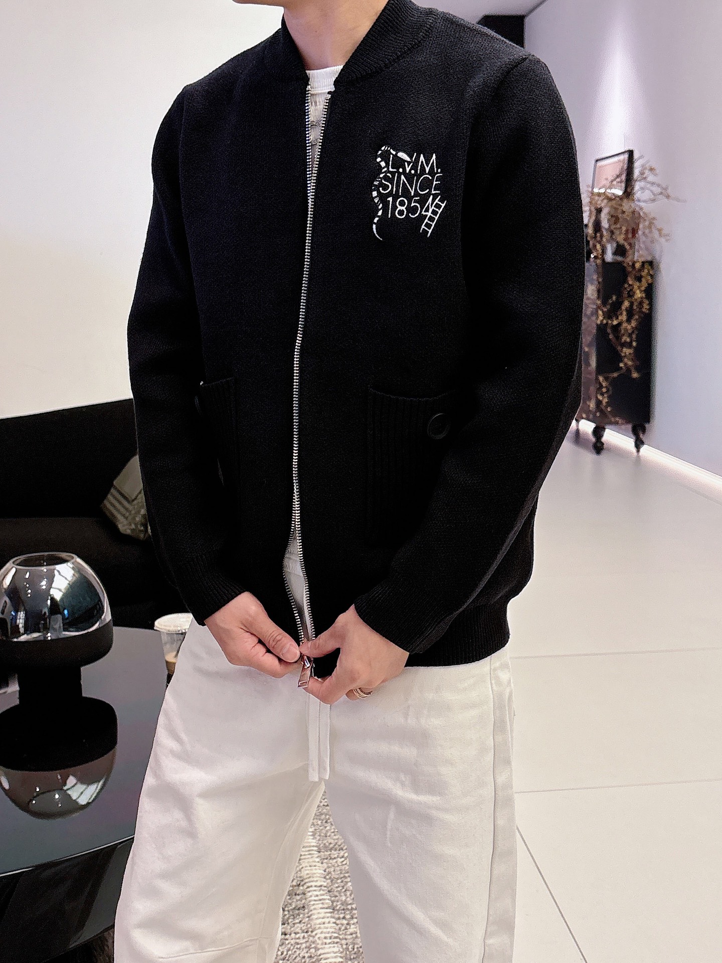 Louis Vuitton Jacket Wool Black S-m-l-xl-175140