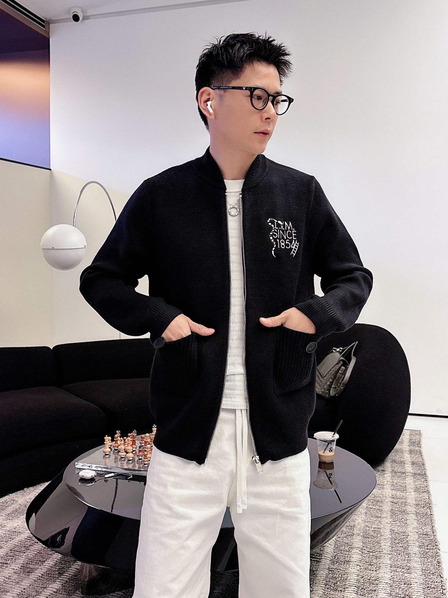 Louis Vuitton Jacket Wool Black S-m-l-xl-175140