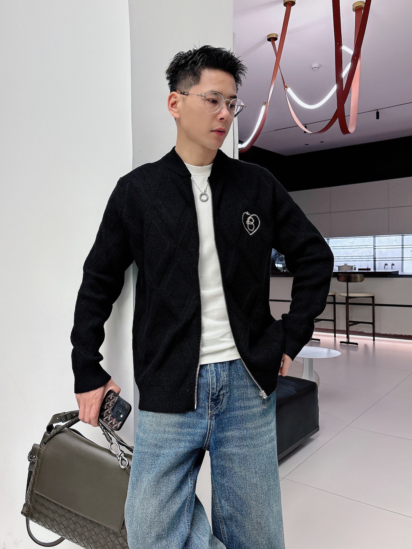 Burberry Jeans Wool Black Loose Fit S-m-l-xl-175140
