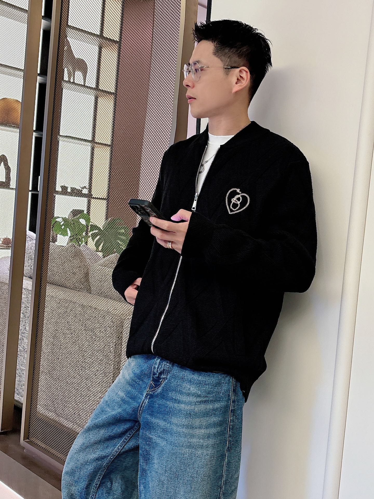 Burberry Jeans Wool Black Loose Fit S-m-l-xl-175140