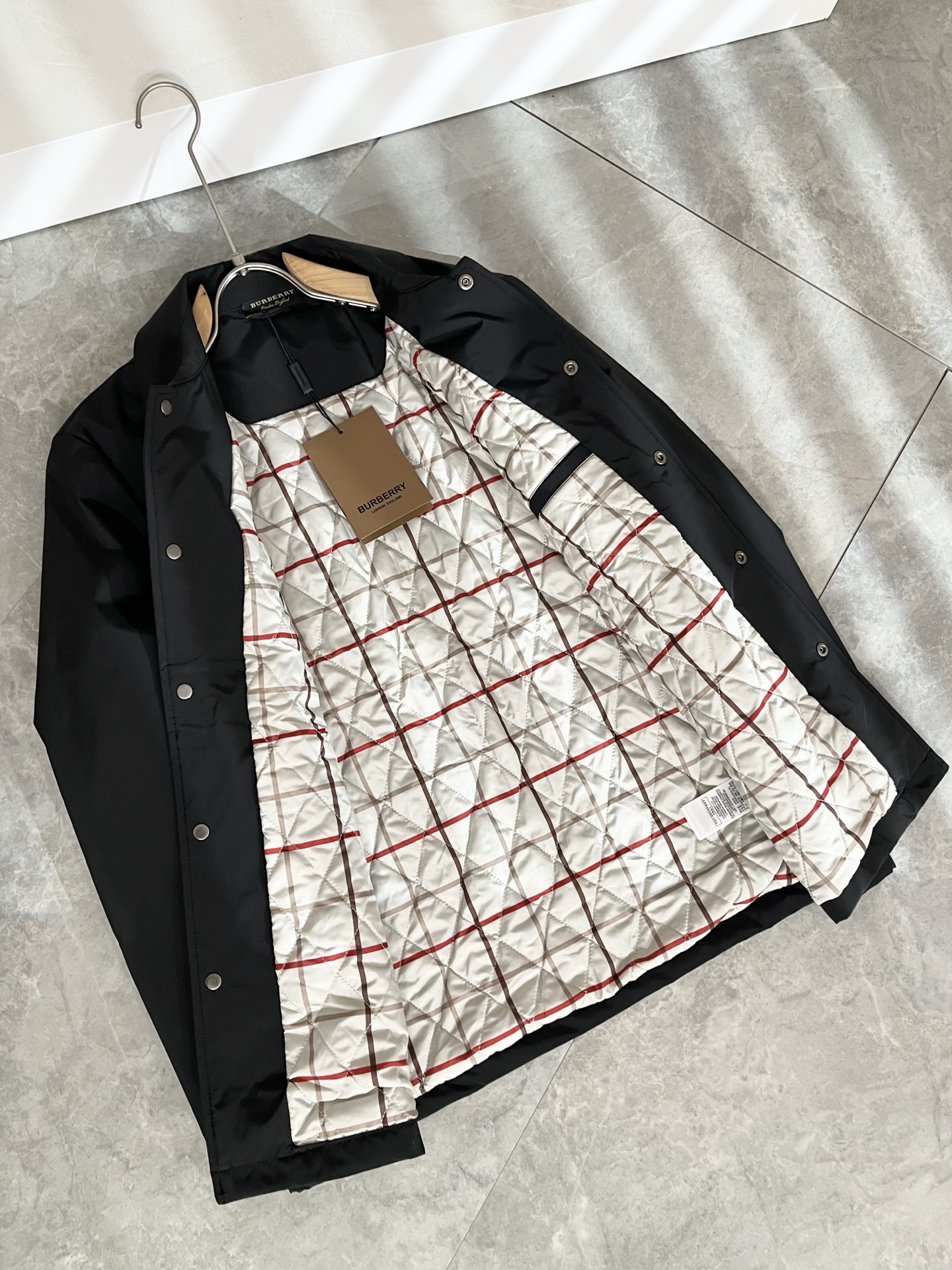 Burberry Jacket Cotton Plaid M-xl