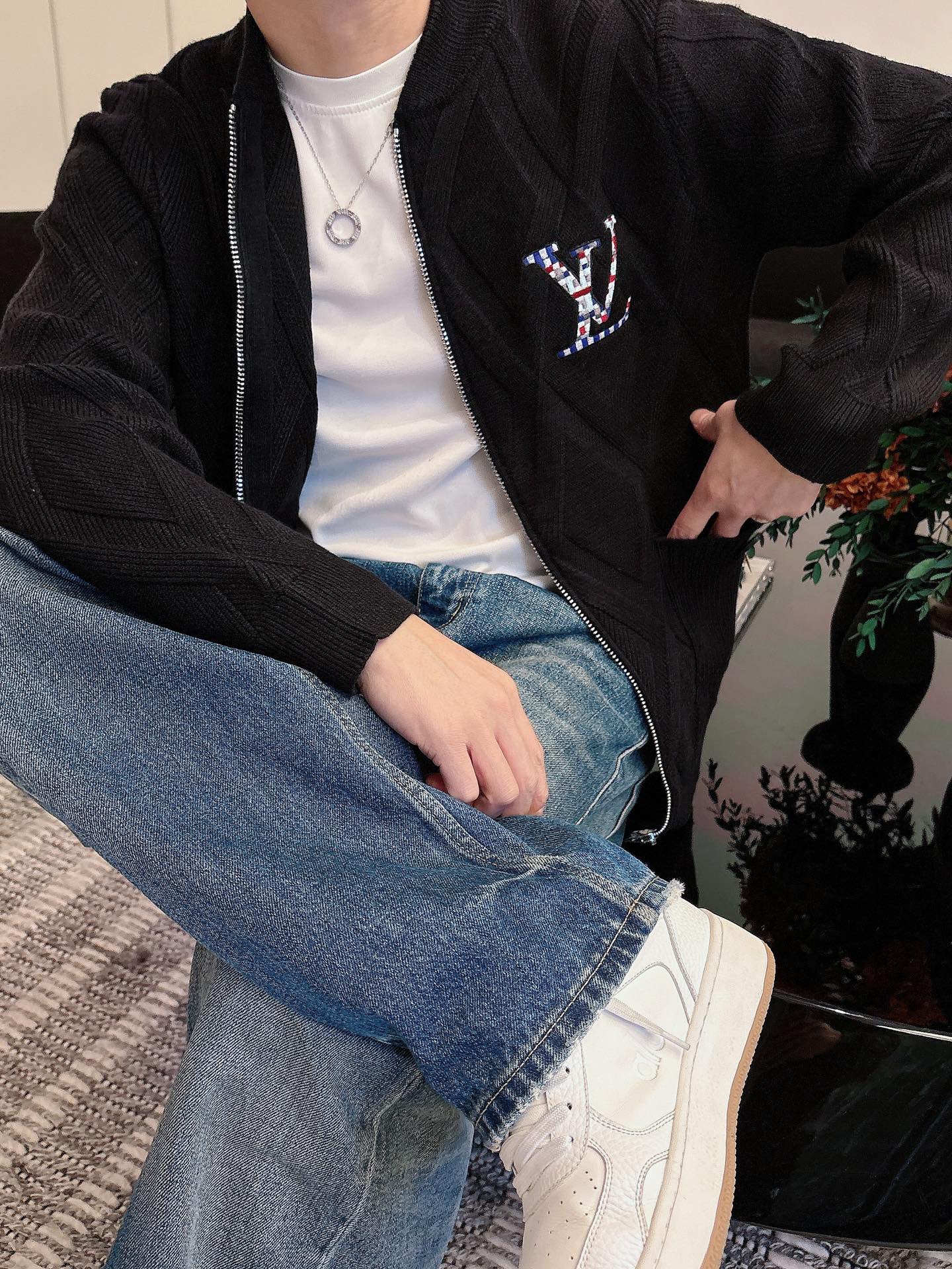 Louis Vuitton Jacket Wool Black S-m-l-xl-175145