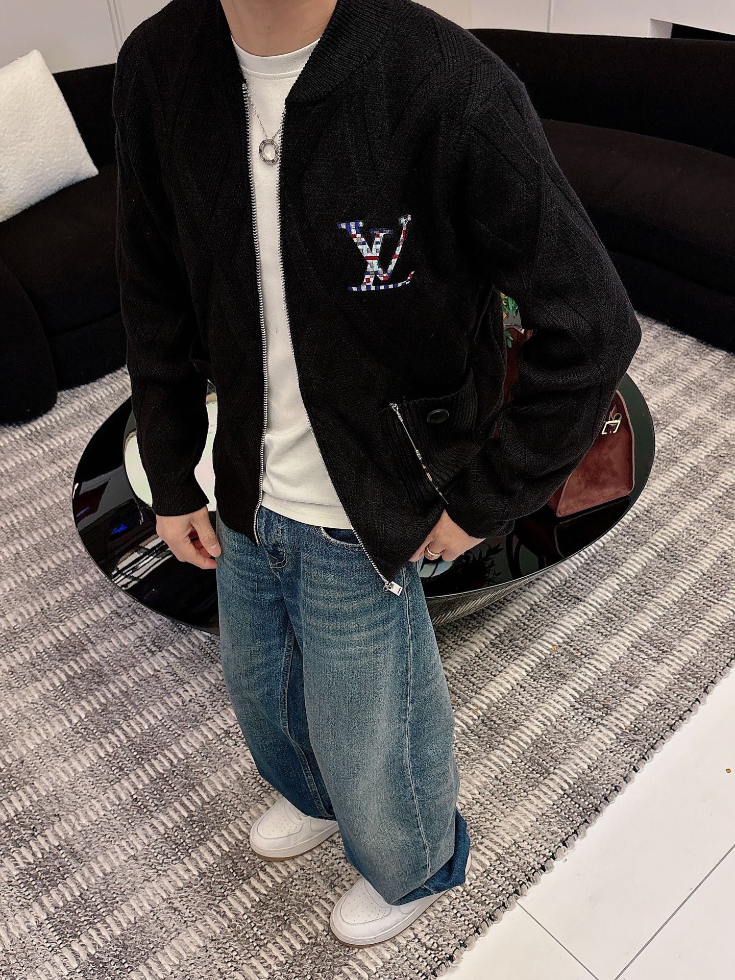 Louis Vuitton Jacket Wool Black S-m-l-xl-175145