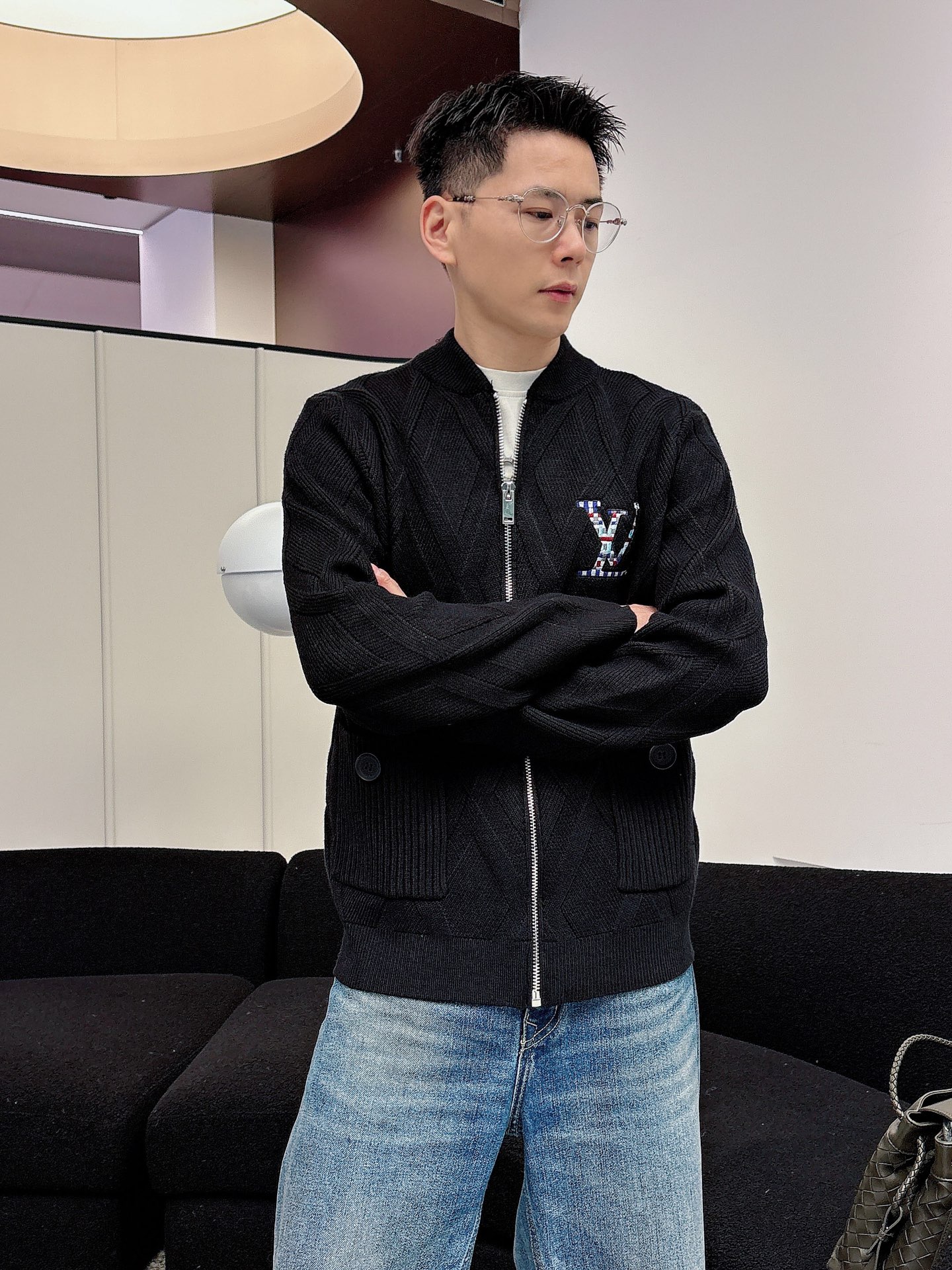 Louis Vuitton Jacket Wool Black S-m-l-xl-175145