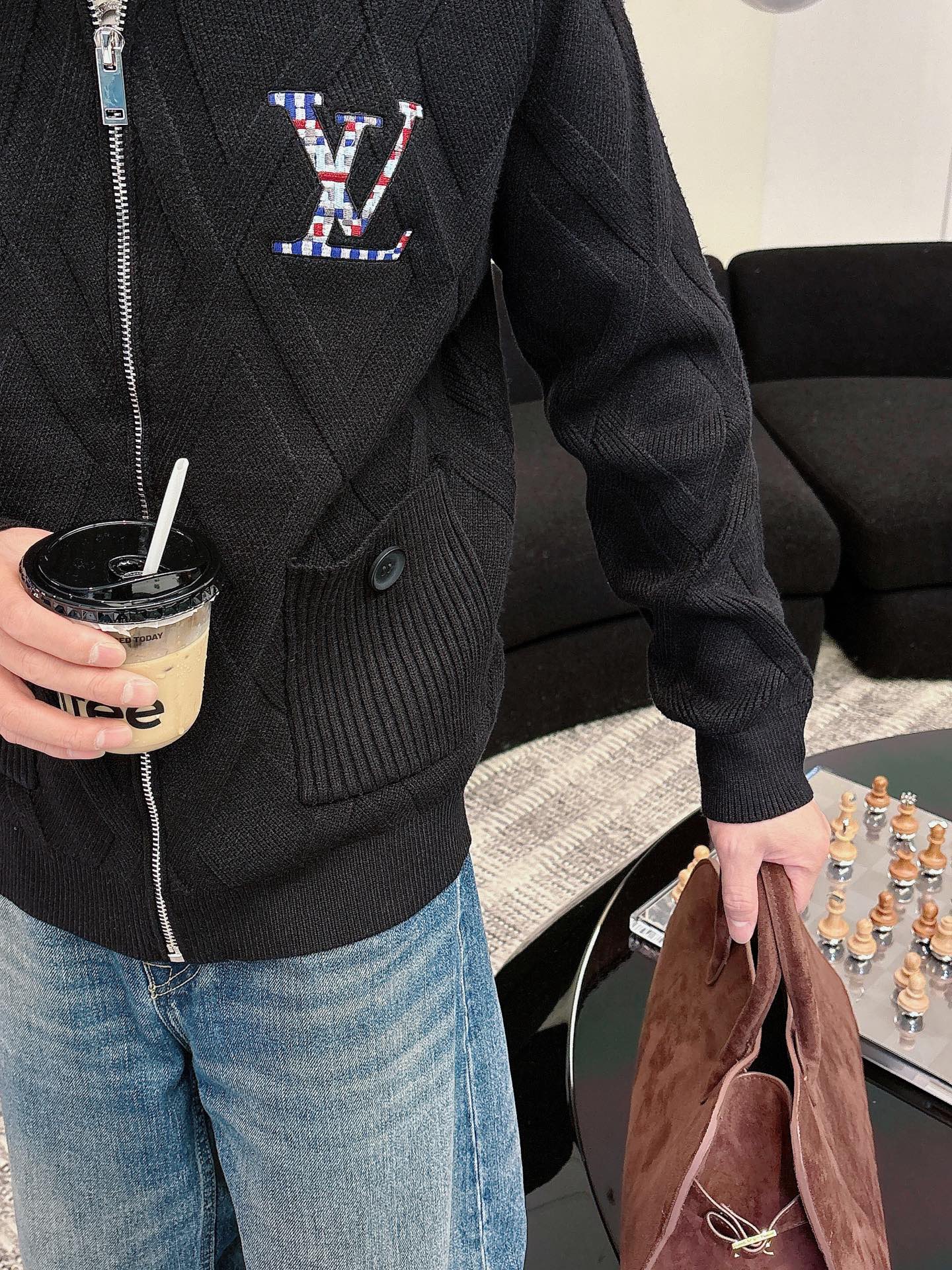 Louis Vuitton Jacket Wool Black S-m-l-xl-175145
