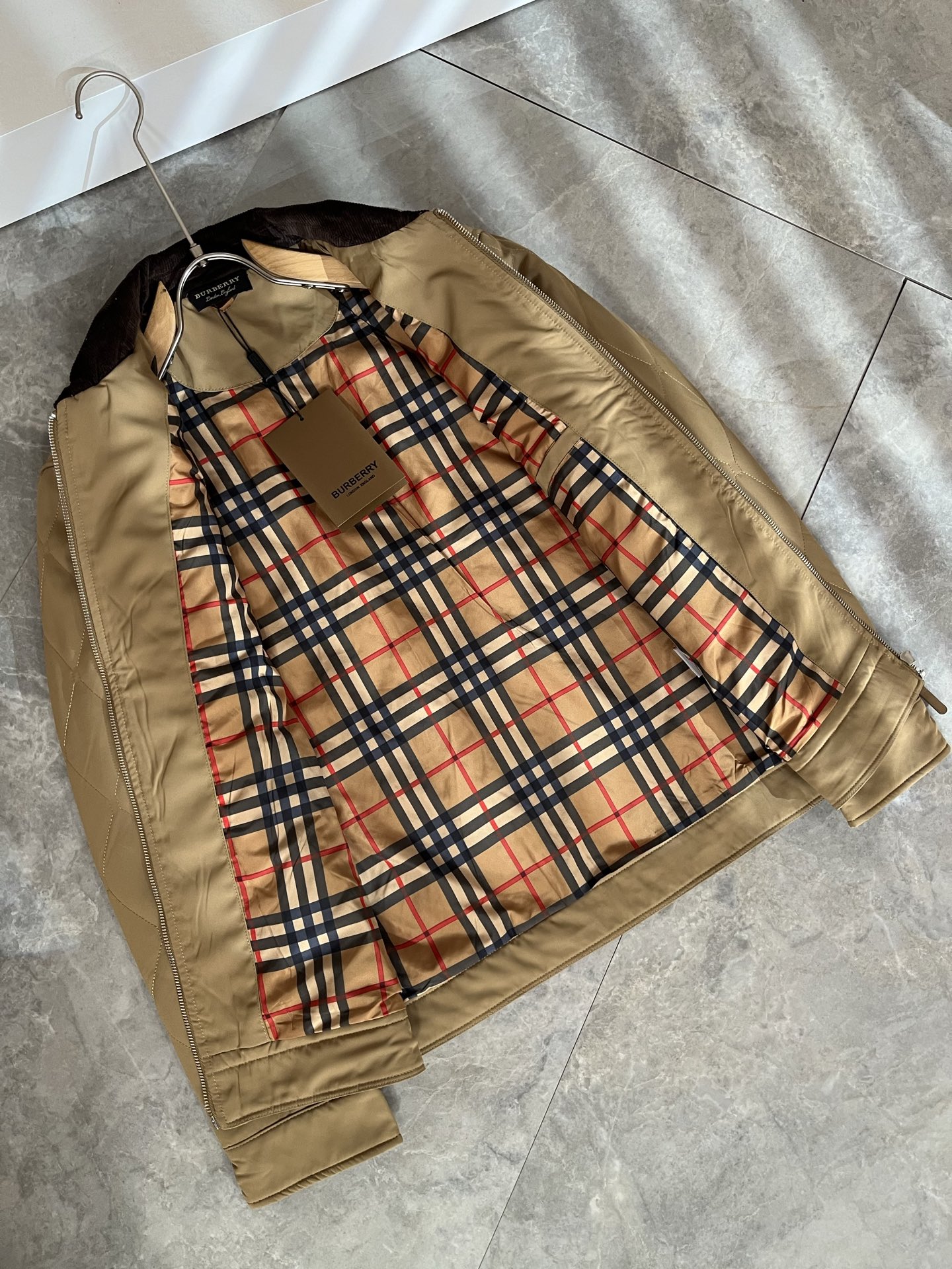 Burberry Jacket Cotton Plaid M-xl