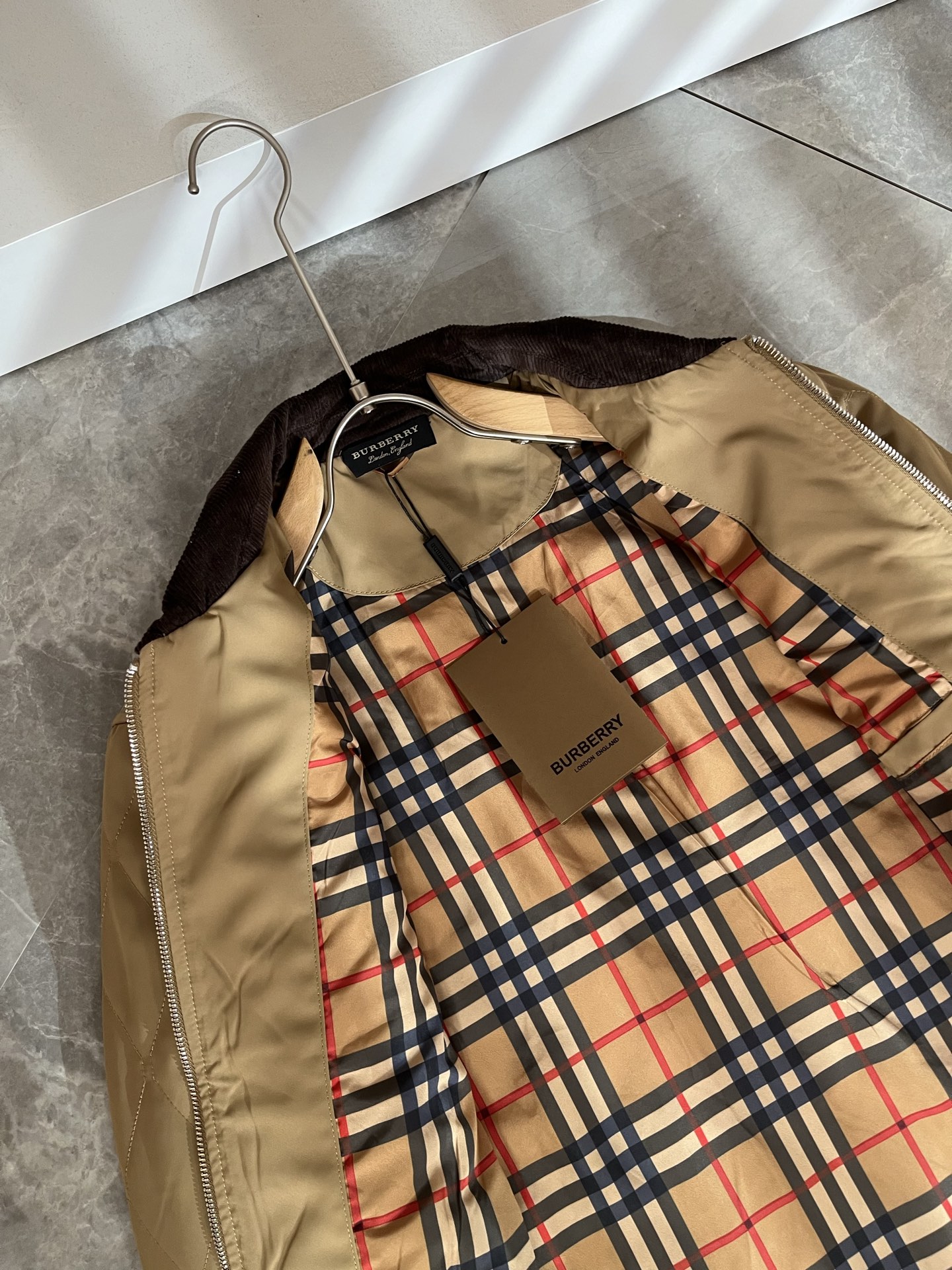 Burberry Jacket Cotton Plaid M-xl
