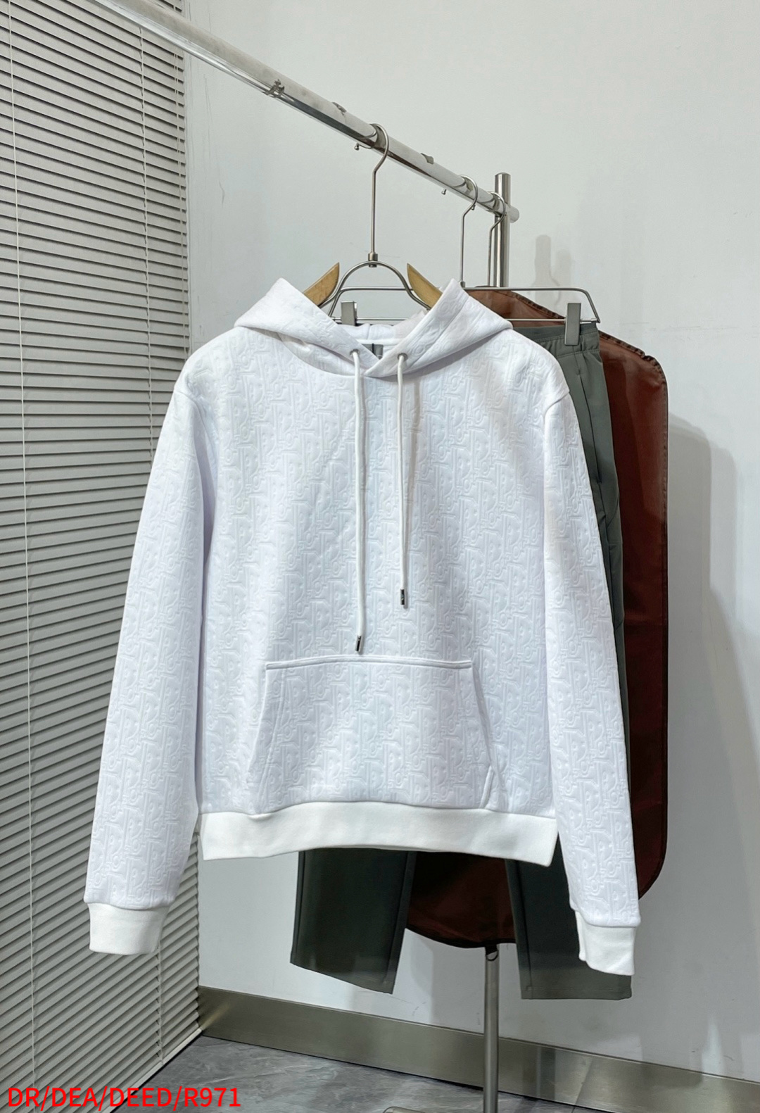 Dior Couple Basic Clothing Cotton White Hooded S-l-xl
