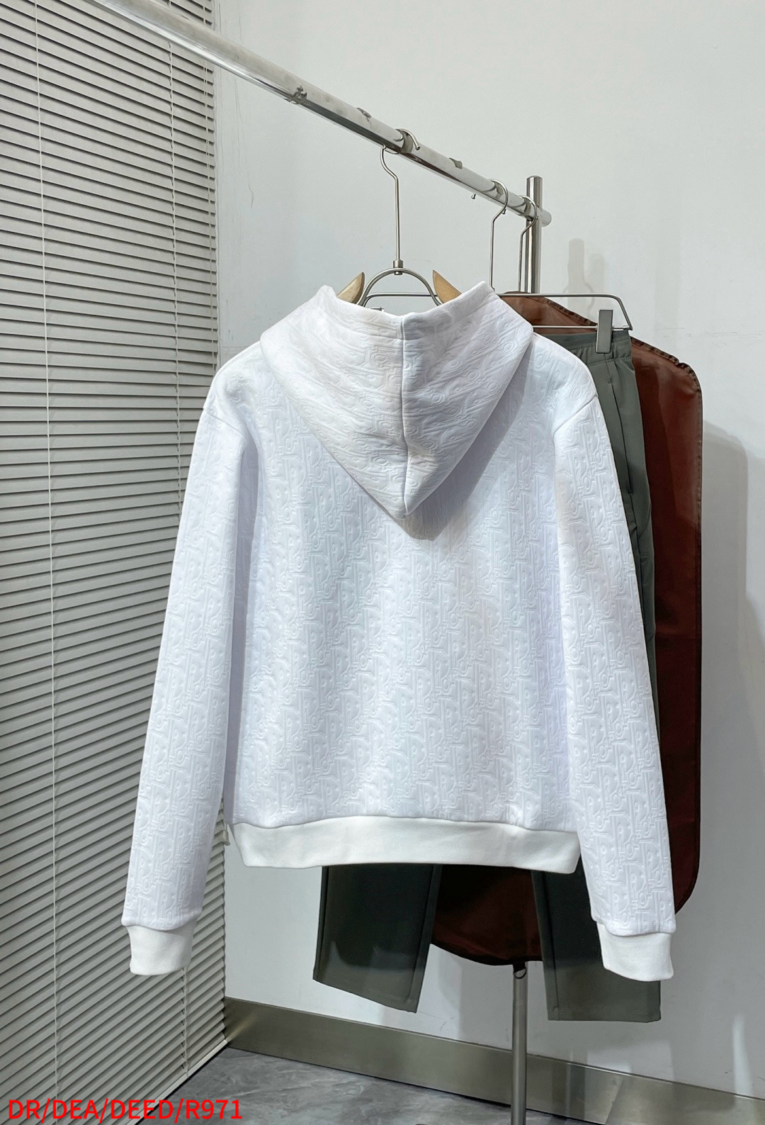 Dior Couple Basic Clothing Cotton White Hooded S-l-xl