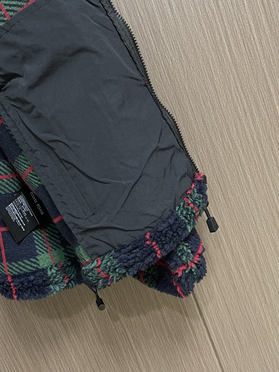 Miu Miu Couple Jacket Wool Plaid S-m-l-xl