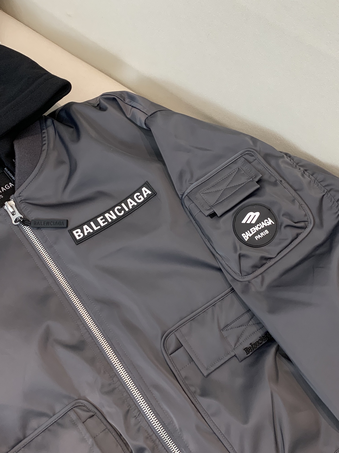 Balenciaga Down Jacket Goose Down Black Hooded S-m-xxxl