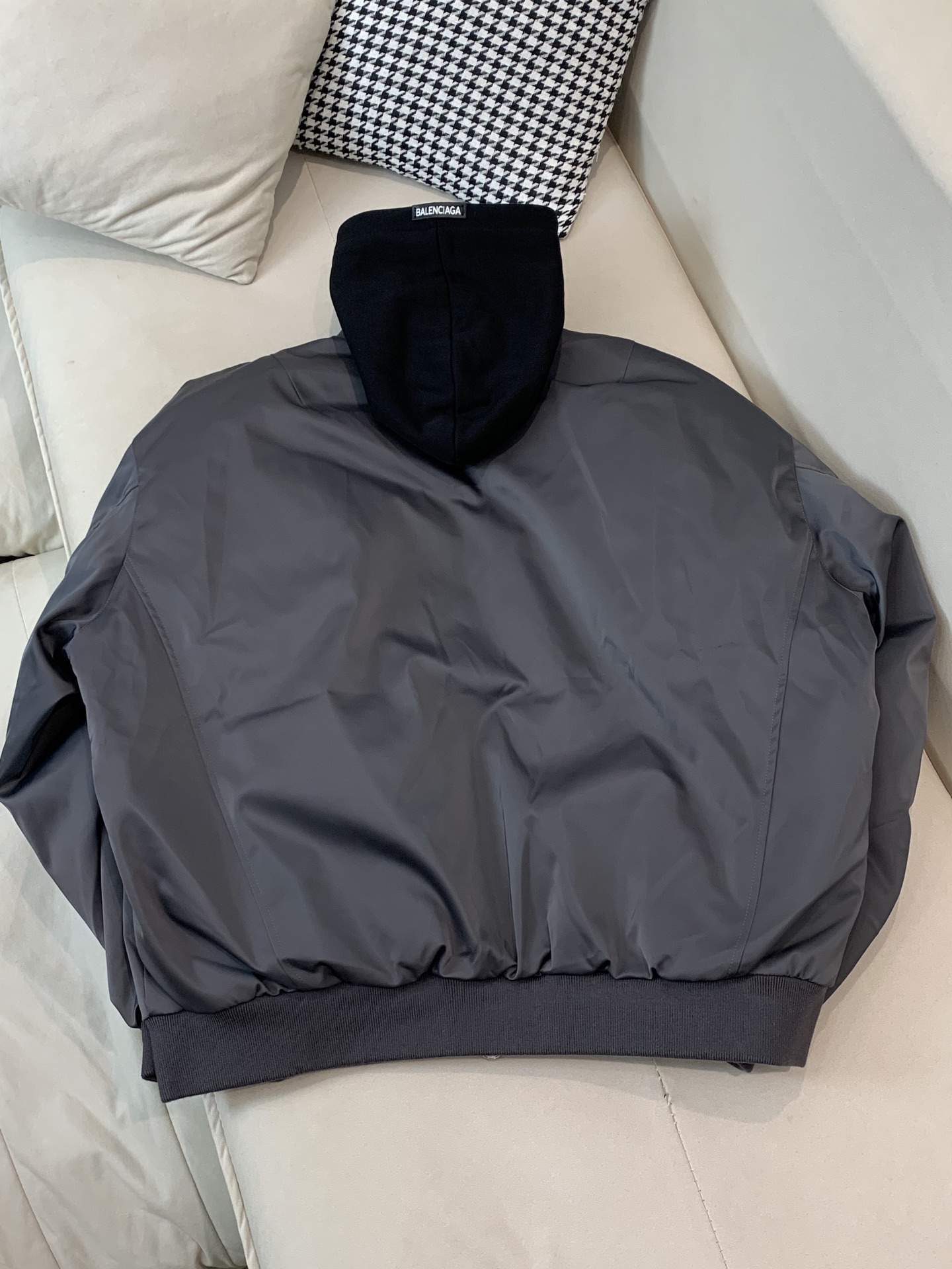 Balenciaga Down Jacket Goose Down Black Hooded S-m-xxxl