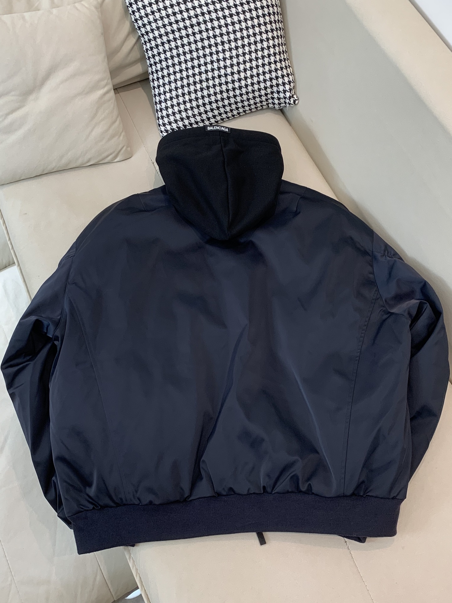 Balenciaga Down Jacket Goose Down Black Hooded S-m-xxxl