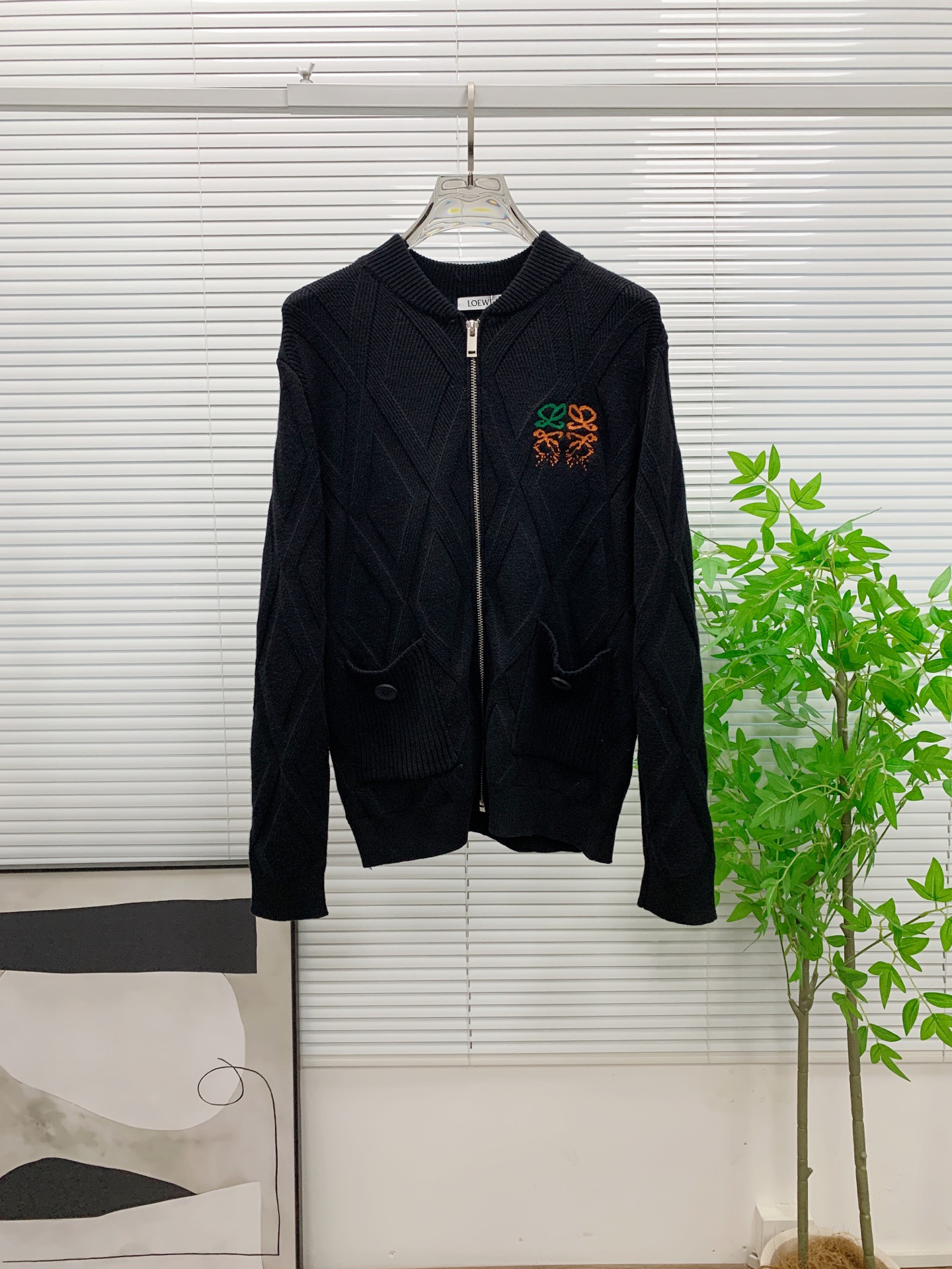 Loewe Jeans Wool Black Loose Fit S-m-l-xl-175140