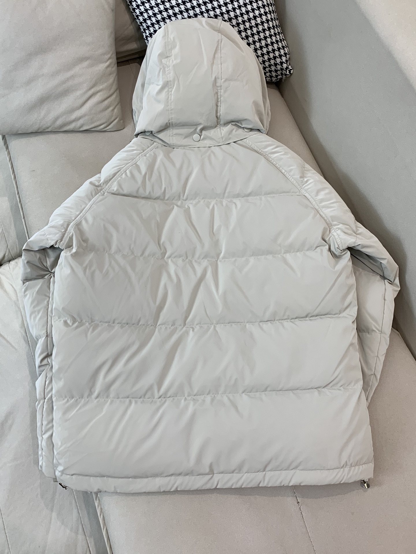 Prada Male Down Jacket Goose Down Black Hooded S