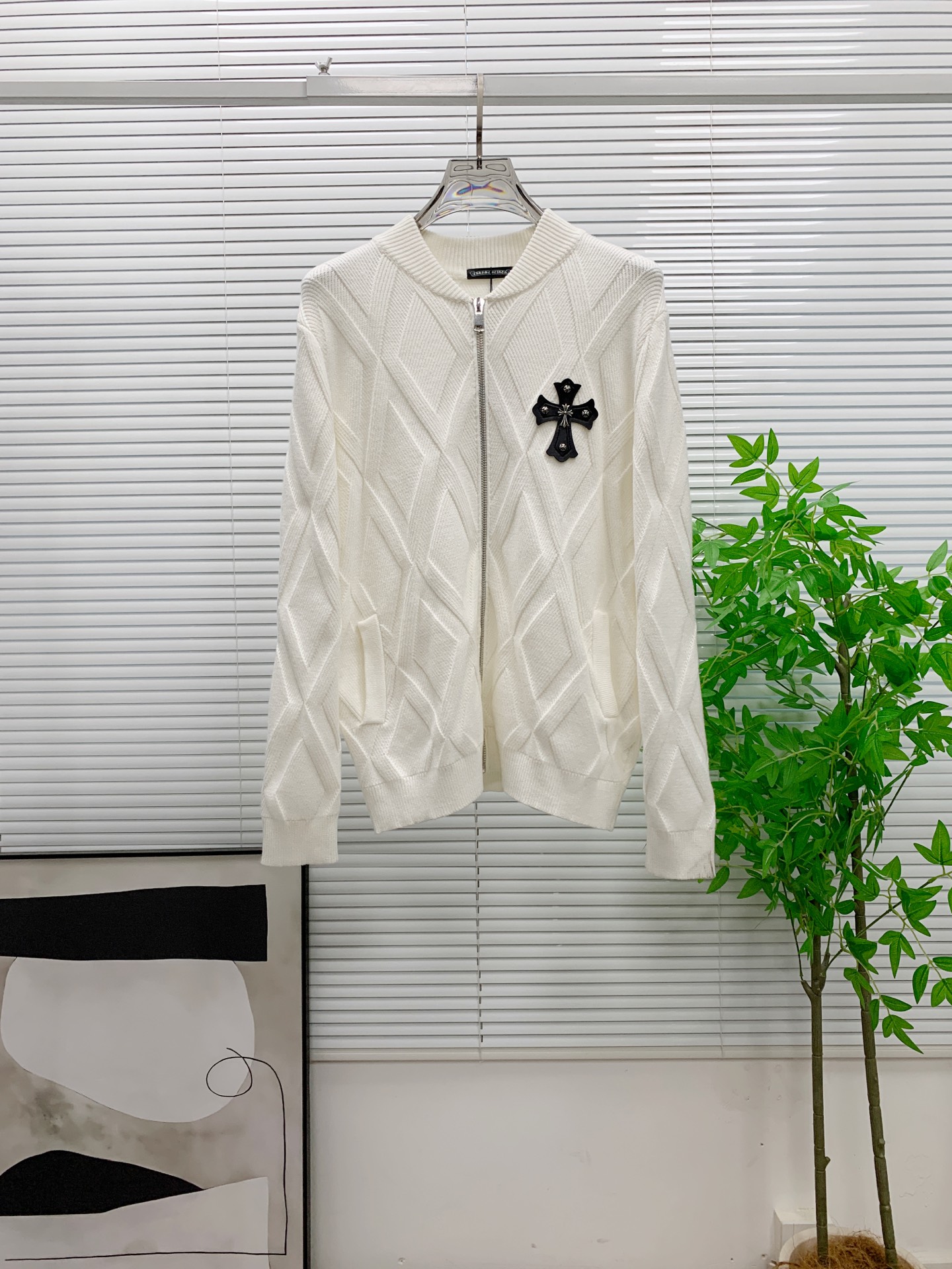 Chrome Hearts Jeans Wool Black Loose Fit M-l-xl-175140