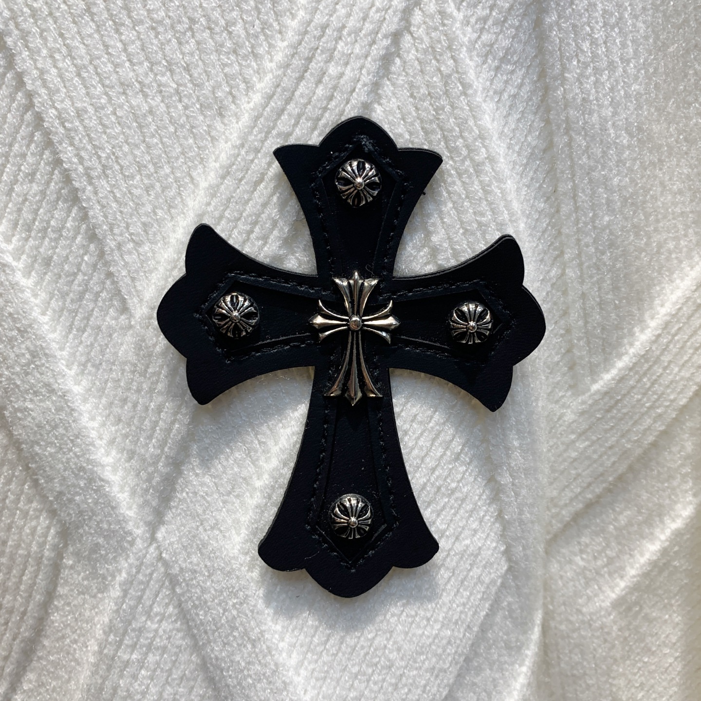 Chrome Hearts Jeans Wool Black Loose Fit M-l-xl-175140