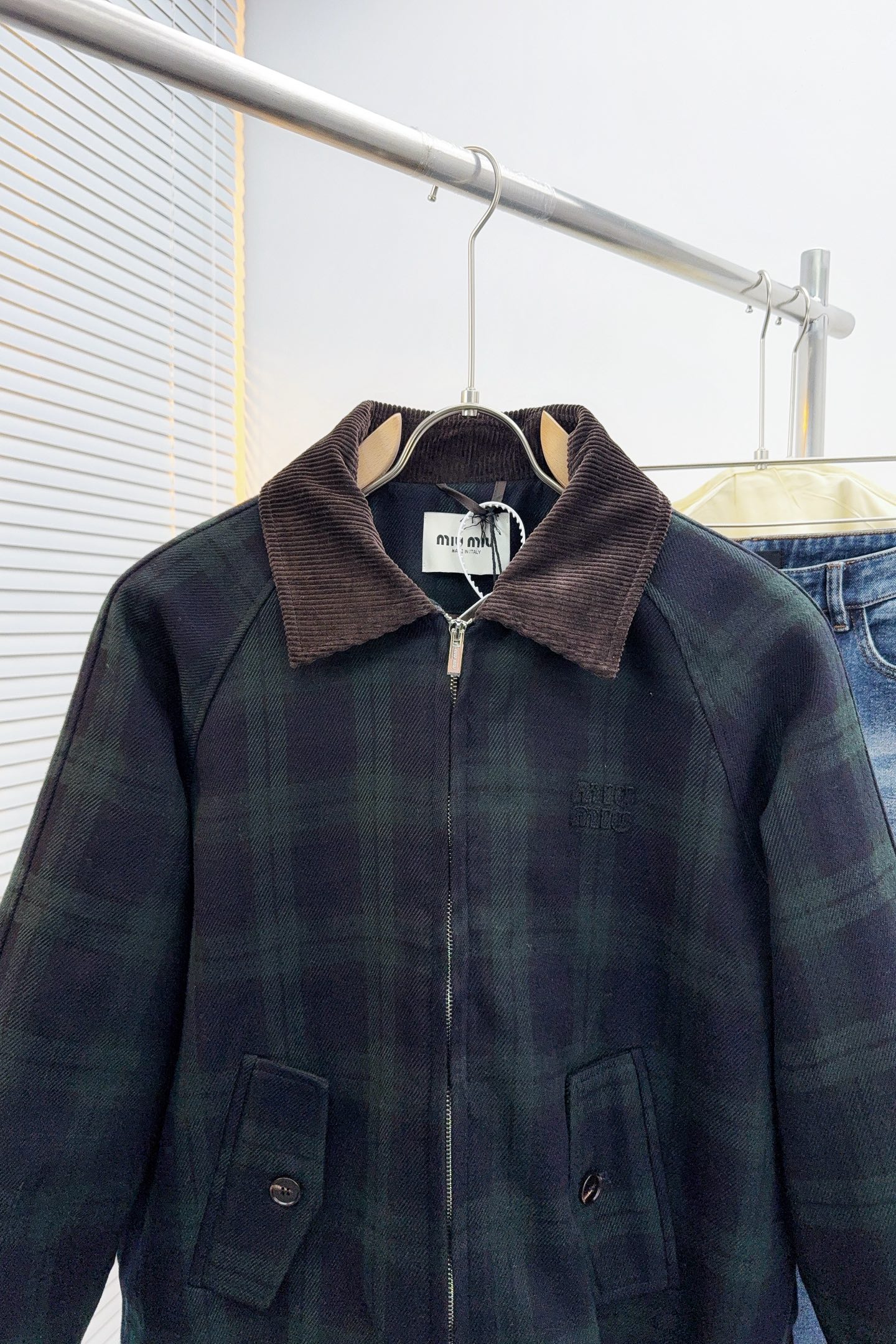 Miu Miu Jacket Cotton Loose Fit S-m