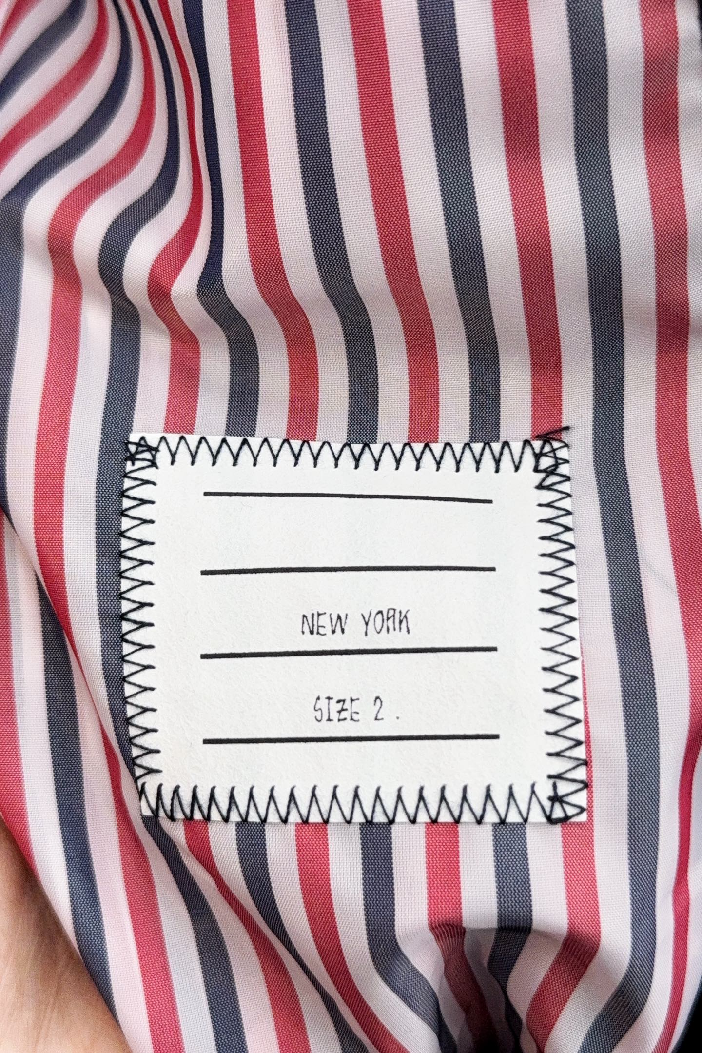 Thom Browne Vest White Duck Down Black S-234