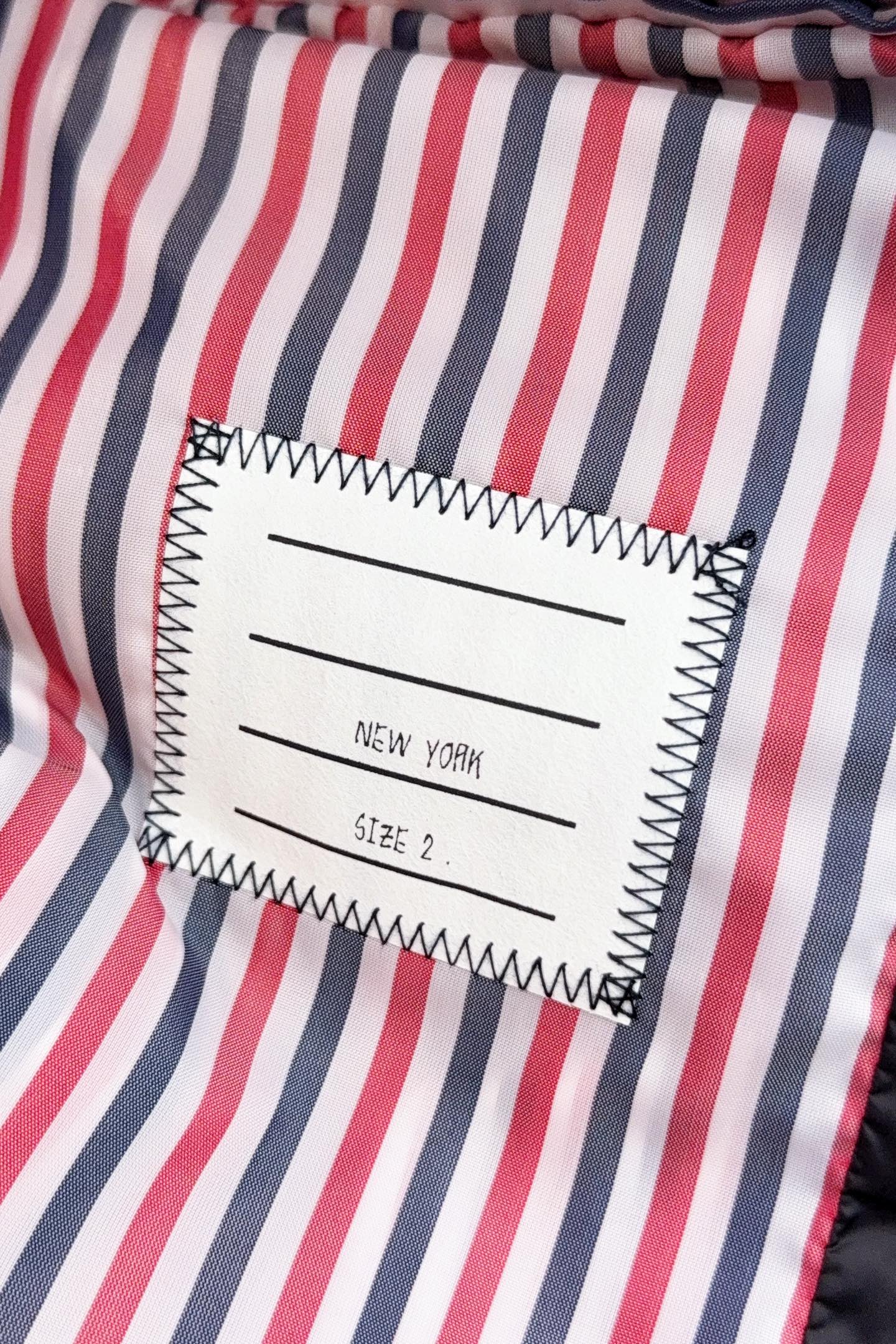 Thom Browne Vest White Duck Down Black S-234