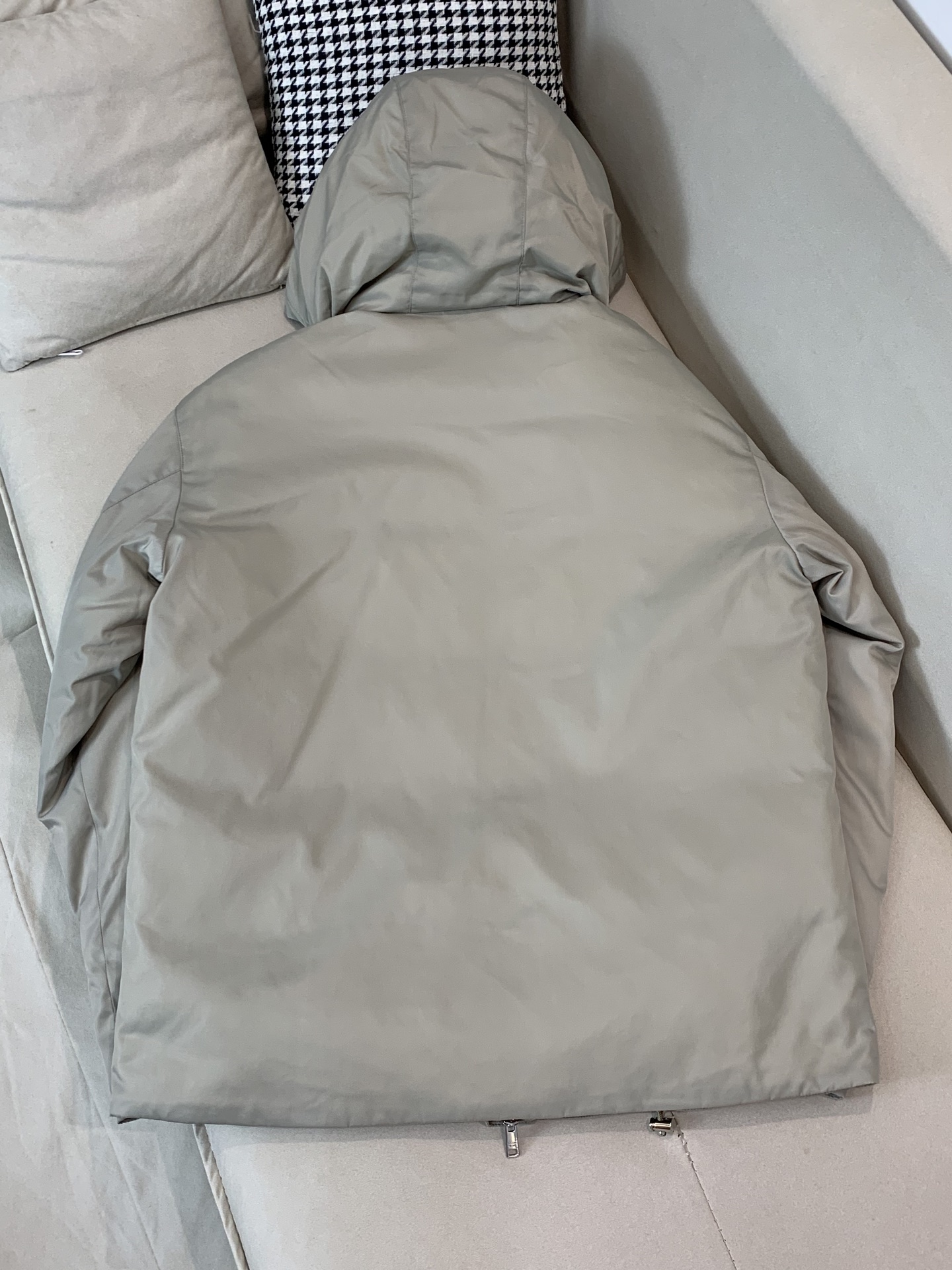Prada Male Down Jacket Goose Down Black Hooded S-m-l
