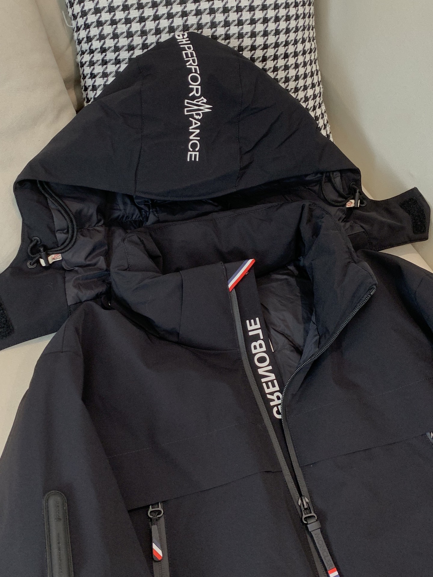 Moncler Male Down Jacket Goose Down Black Hooded S-m-l