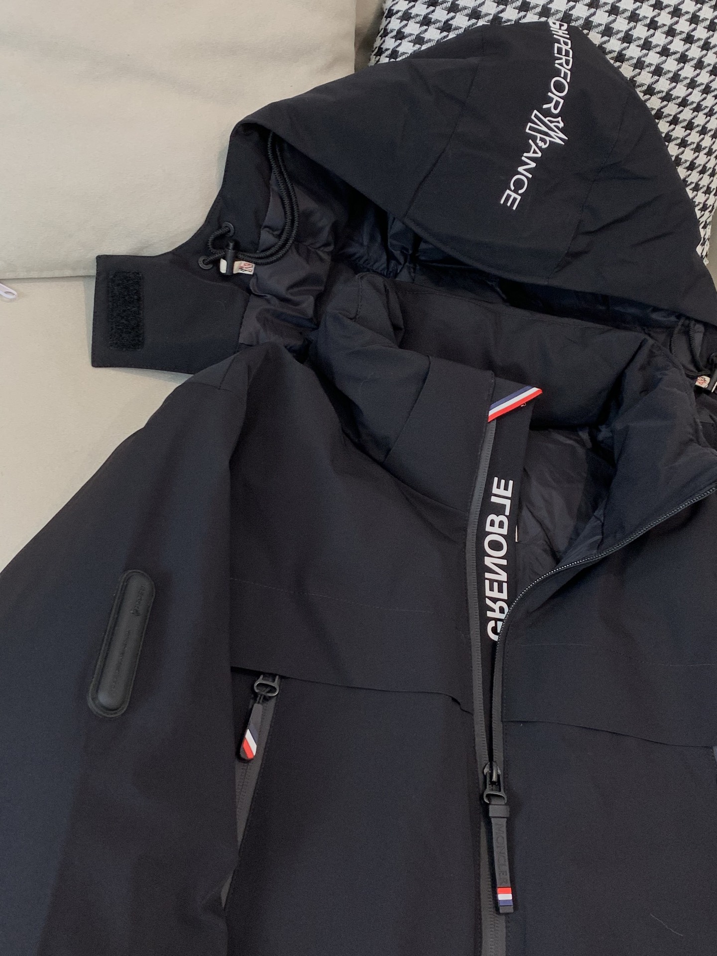 Moncler Male Down Jacket Goose Down Black Hooded S-m-l