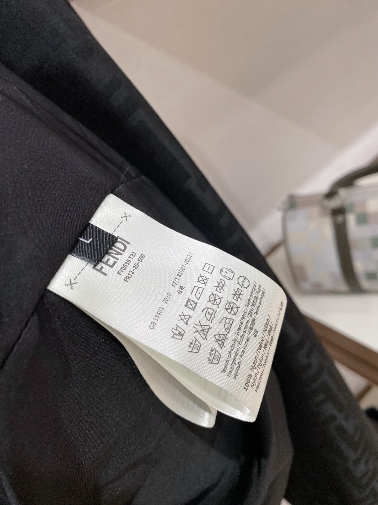 Fendi Jacket Black Hooded S